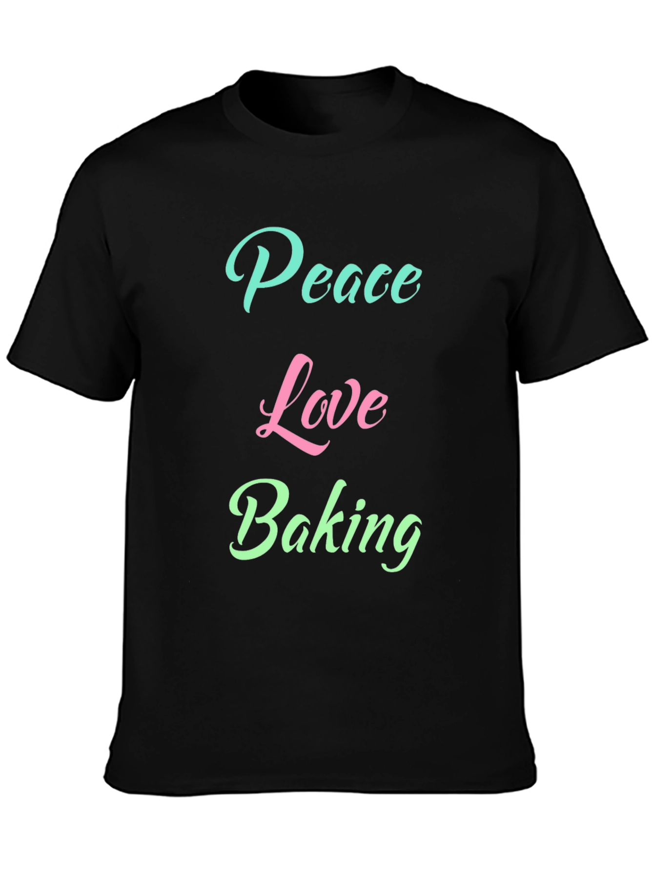 Peace Love Baking Graphic T-Shirt