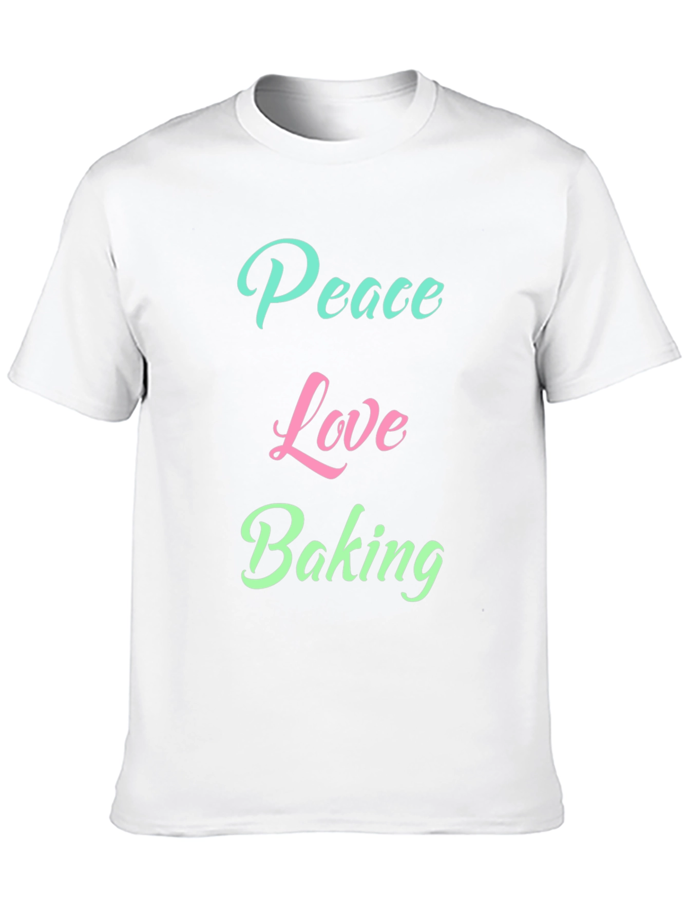 Peace Love Baking Graphic T-Shirt