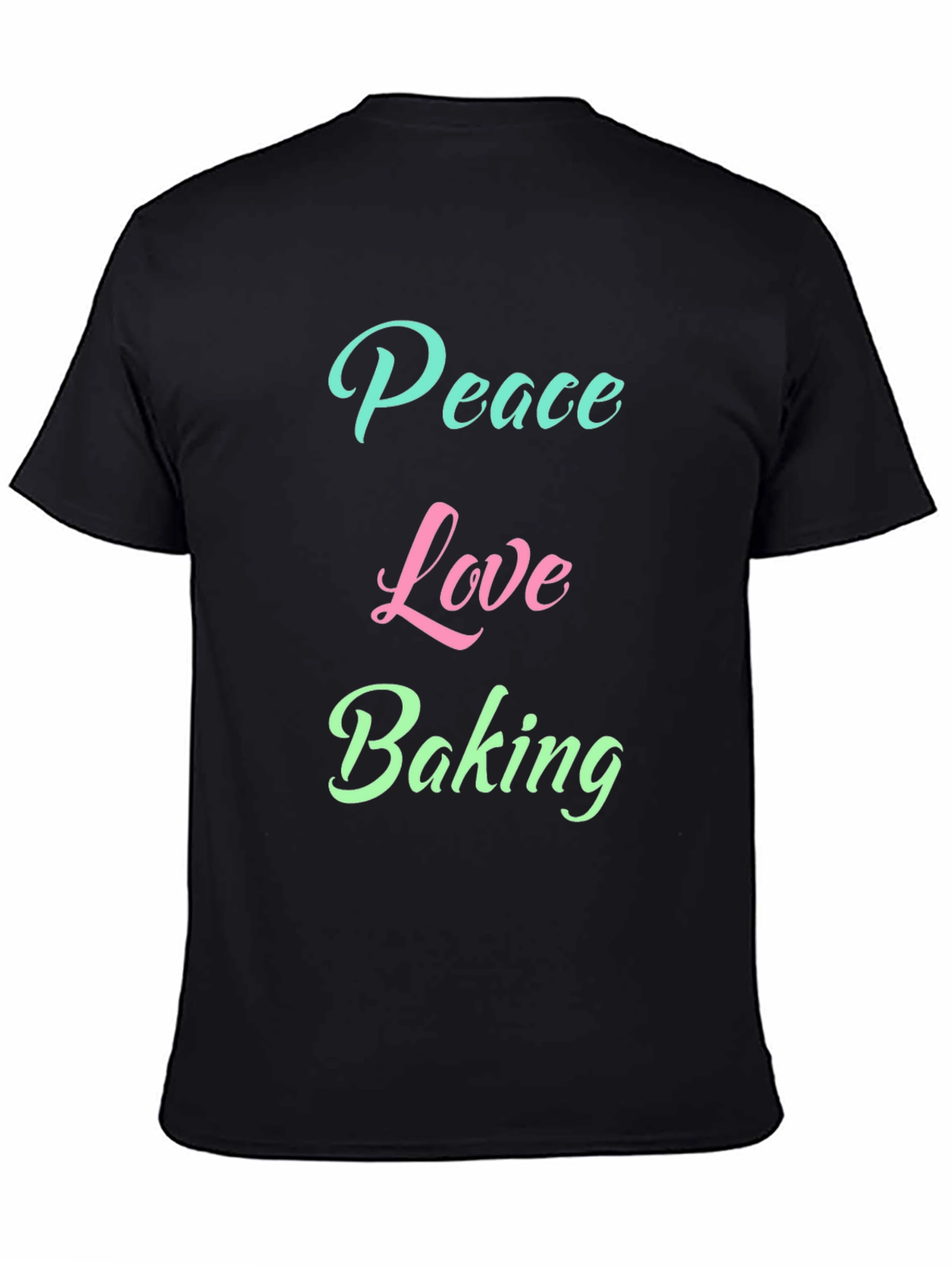 Peace Love Baking Graphic T-Shirt