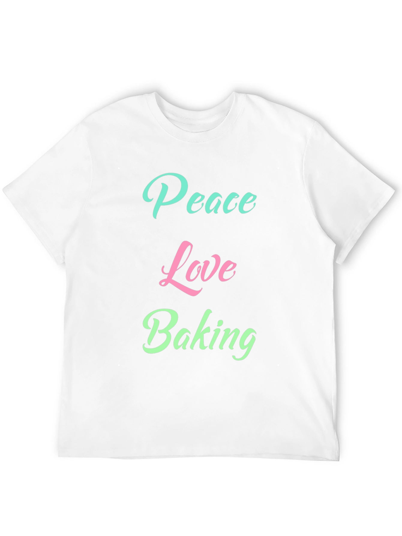 Peace Love Baking Graphic T-Shirt