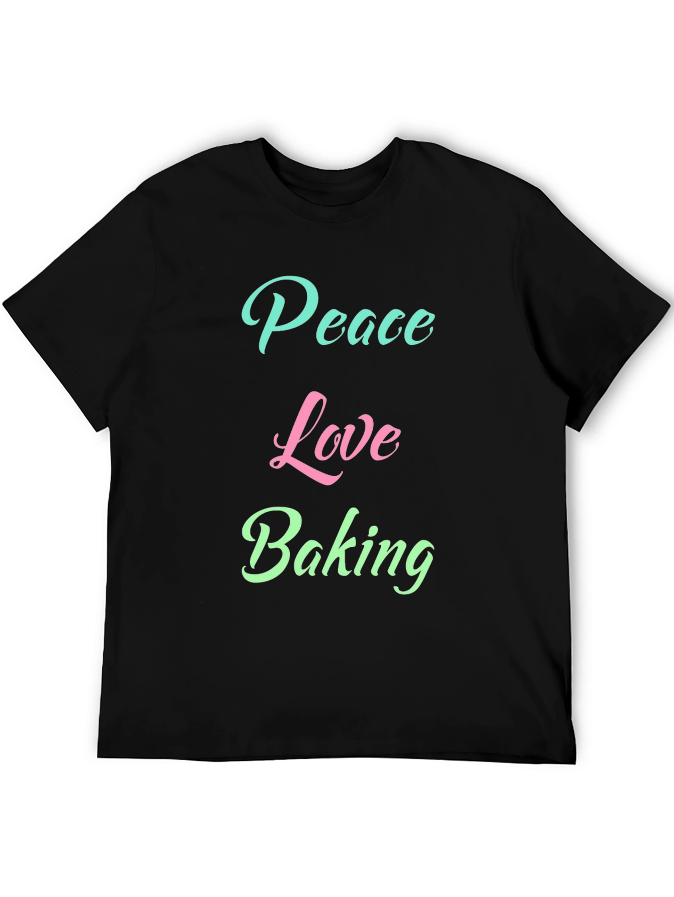 Peace Love Baking Graphic T-Shirt