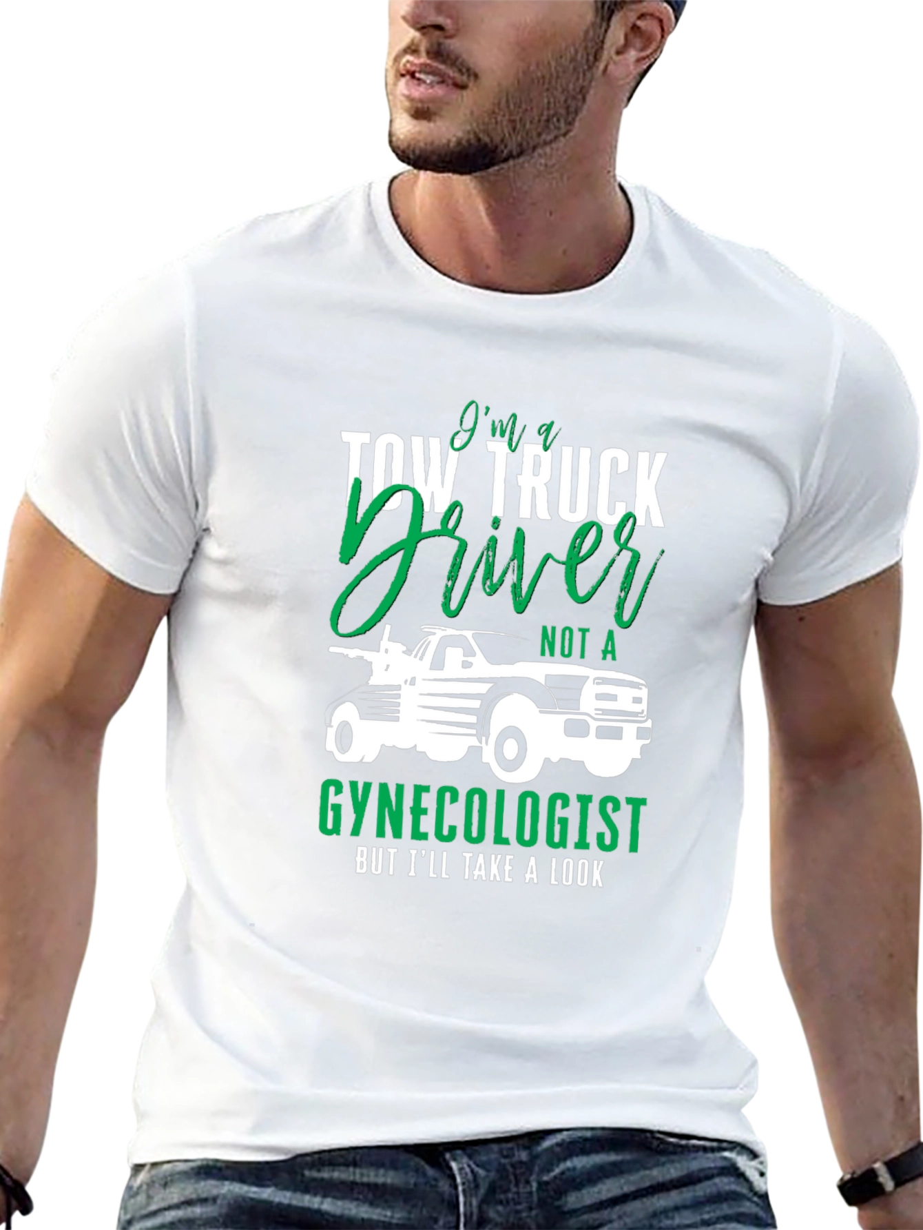 Tow Truck Driver Graphic Tee - Funny T-Shirt