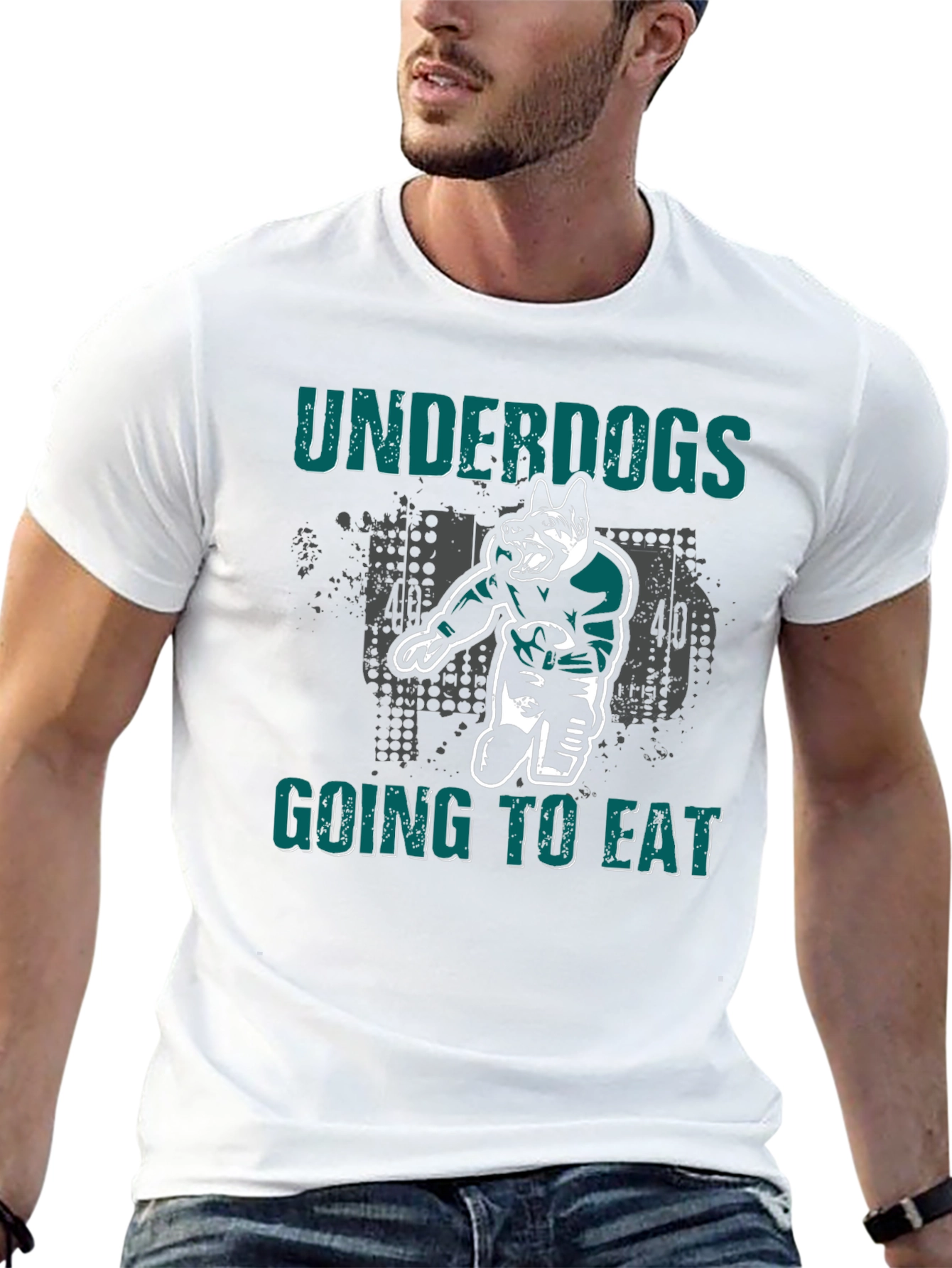 Underdogs Going To Eat Football Dog T-Shirt