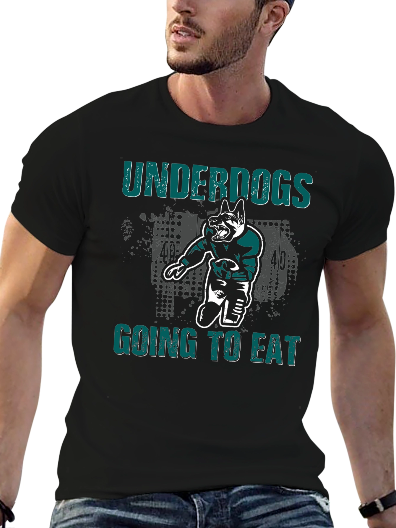 Underdogs Going To Eat Football Dog T-Shirt