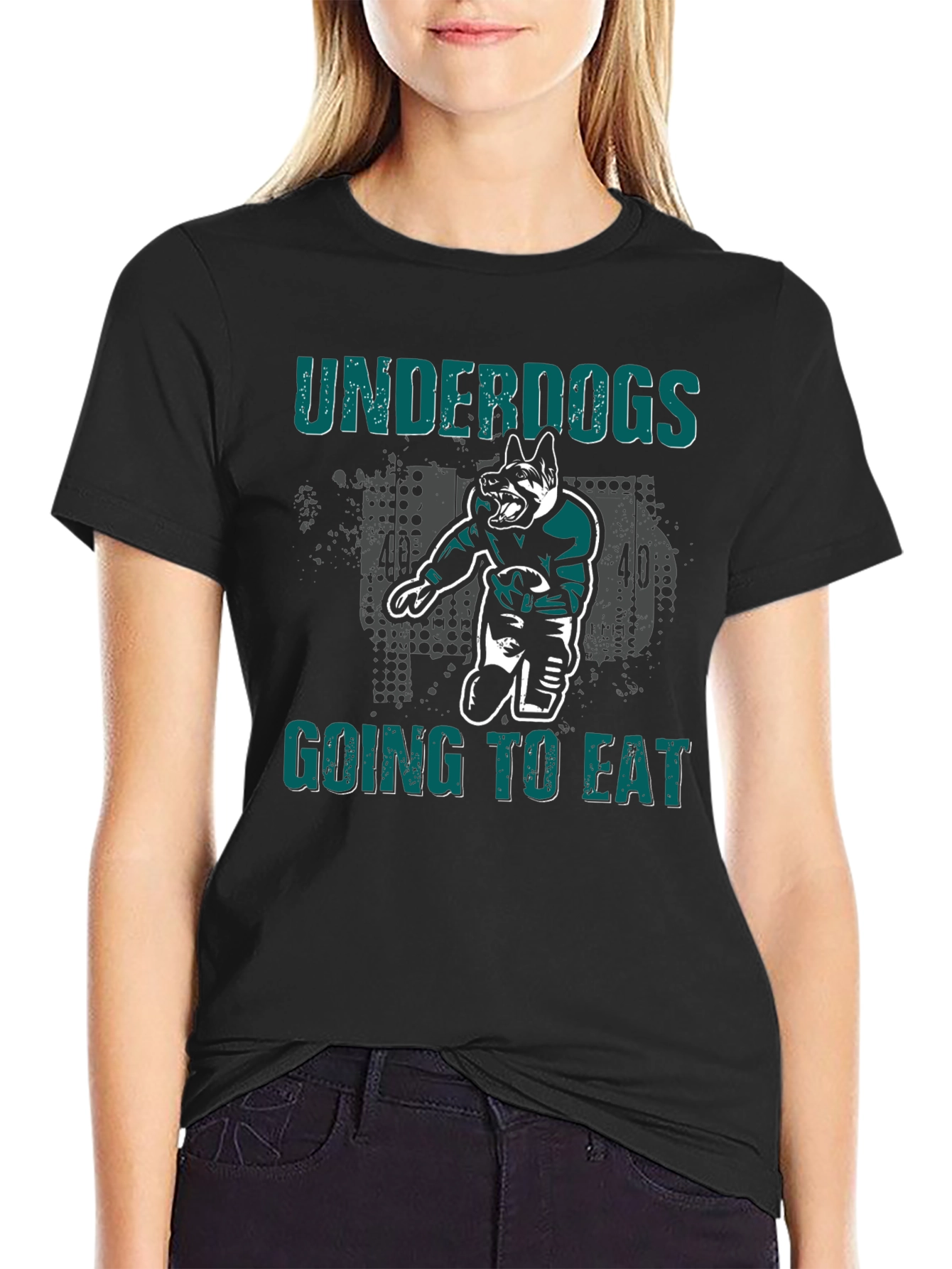 Underdogs Going To Eat Football Dog T-Shirt