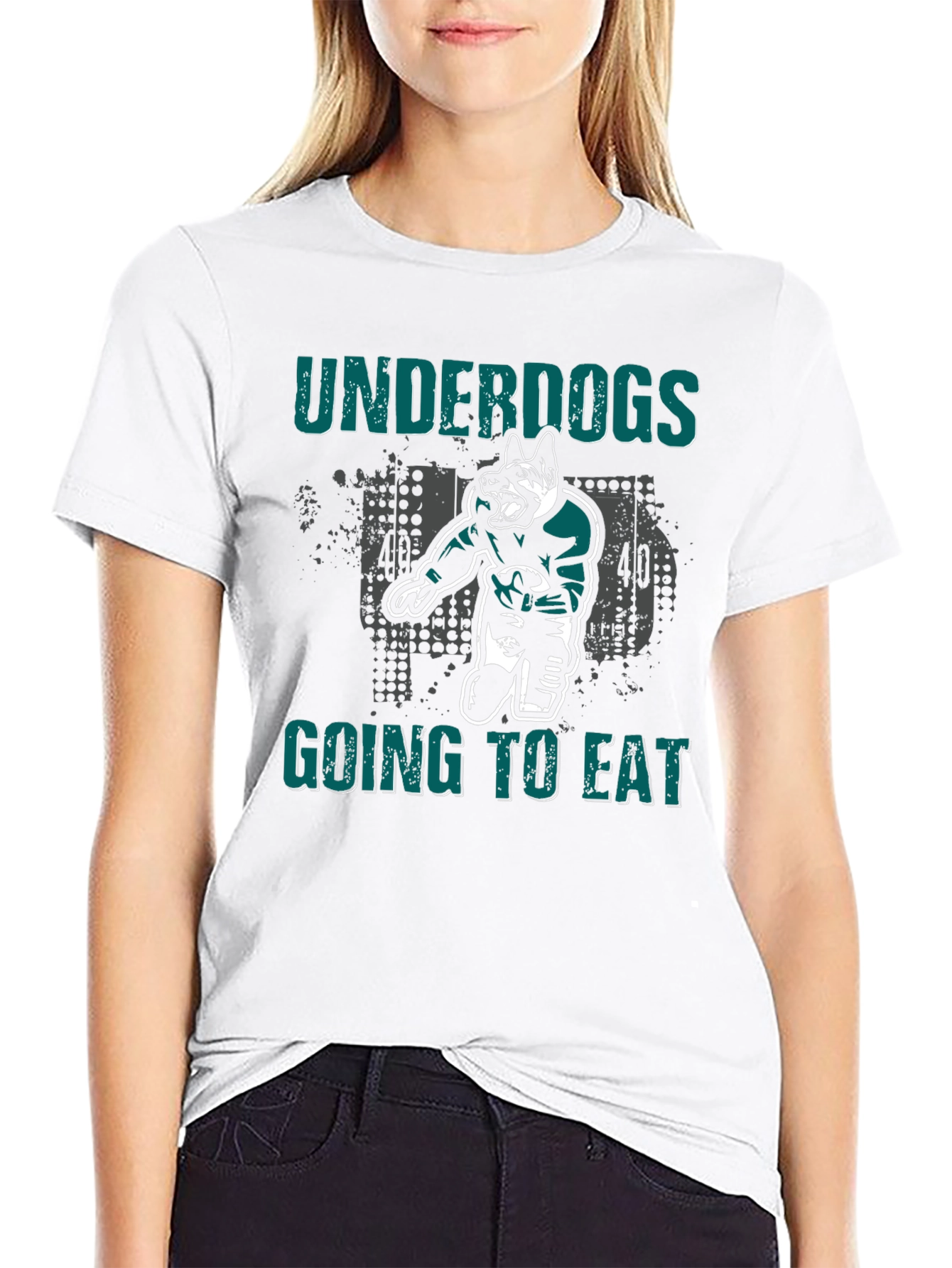 Underdogs Going To Eat Football Dog T-Shirt