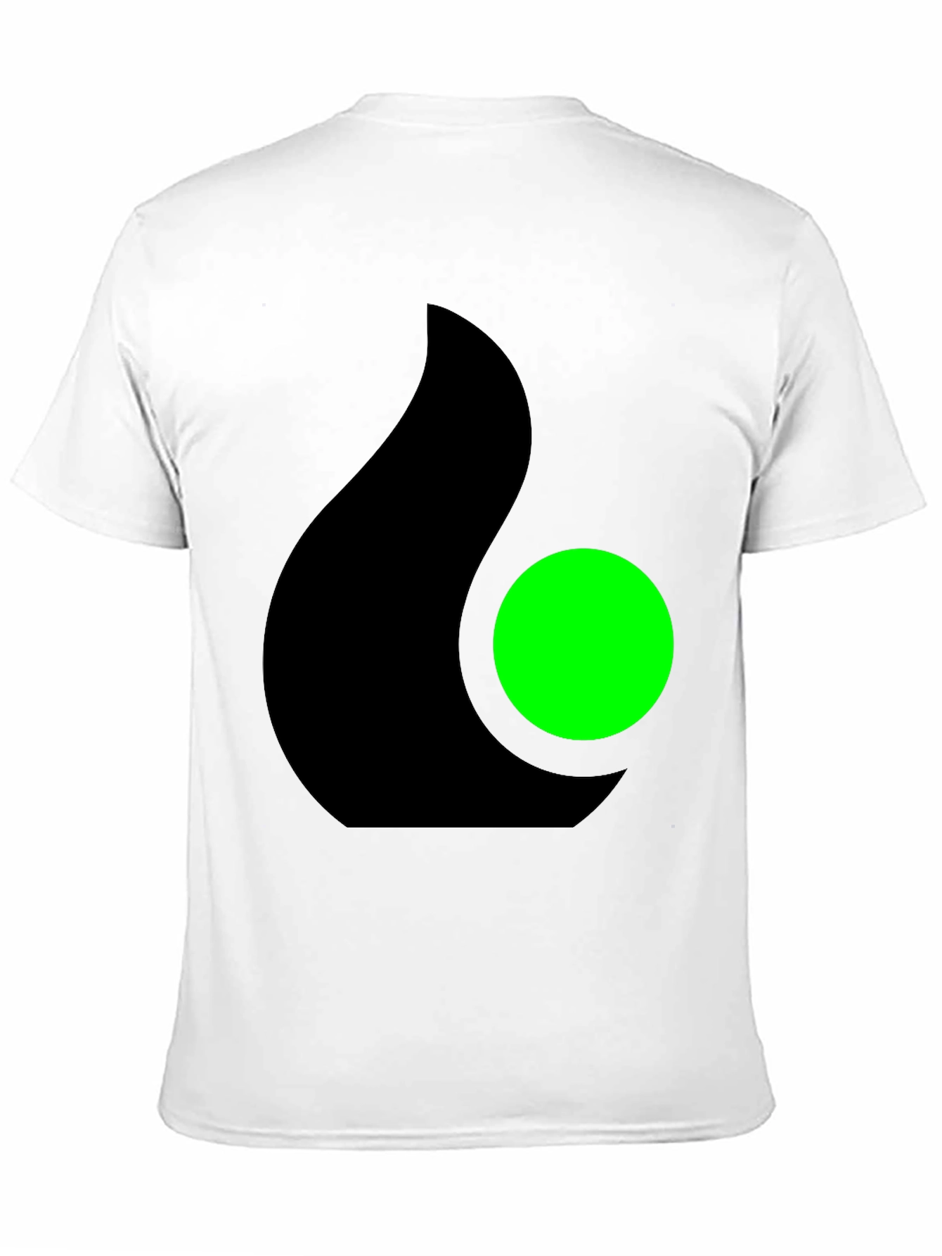 Modern Black T-Shirt with Abstract Graphic Design