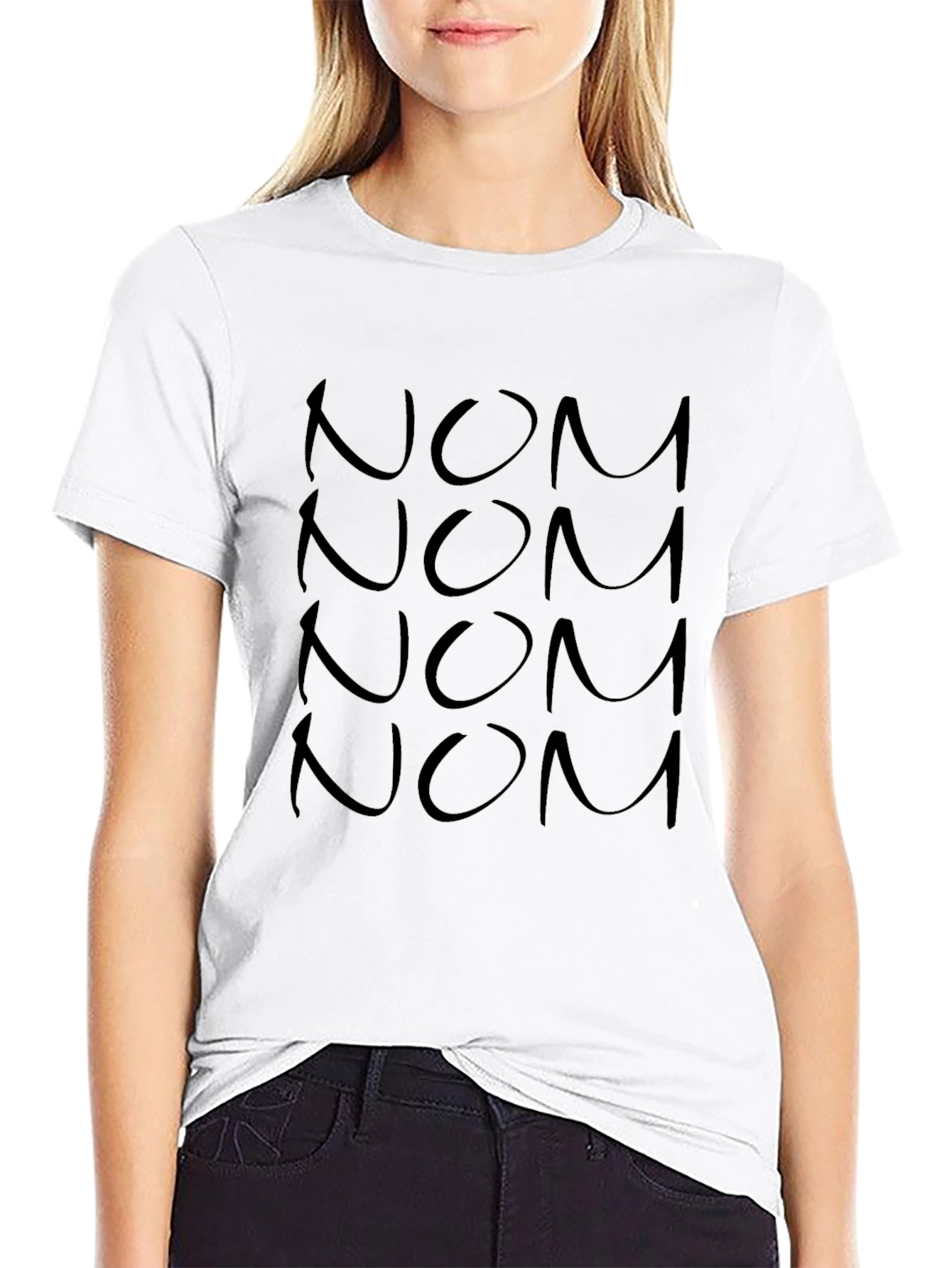 Nom Patterned Graphic Tee - Soft Cotton Blend