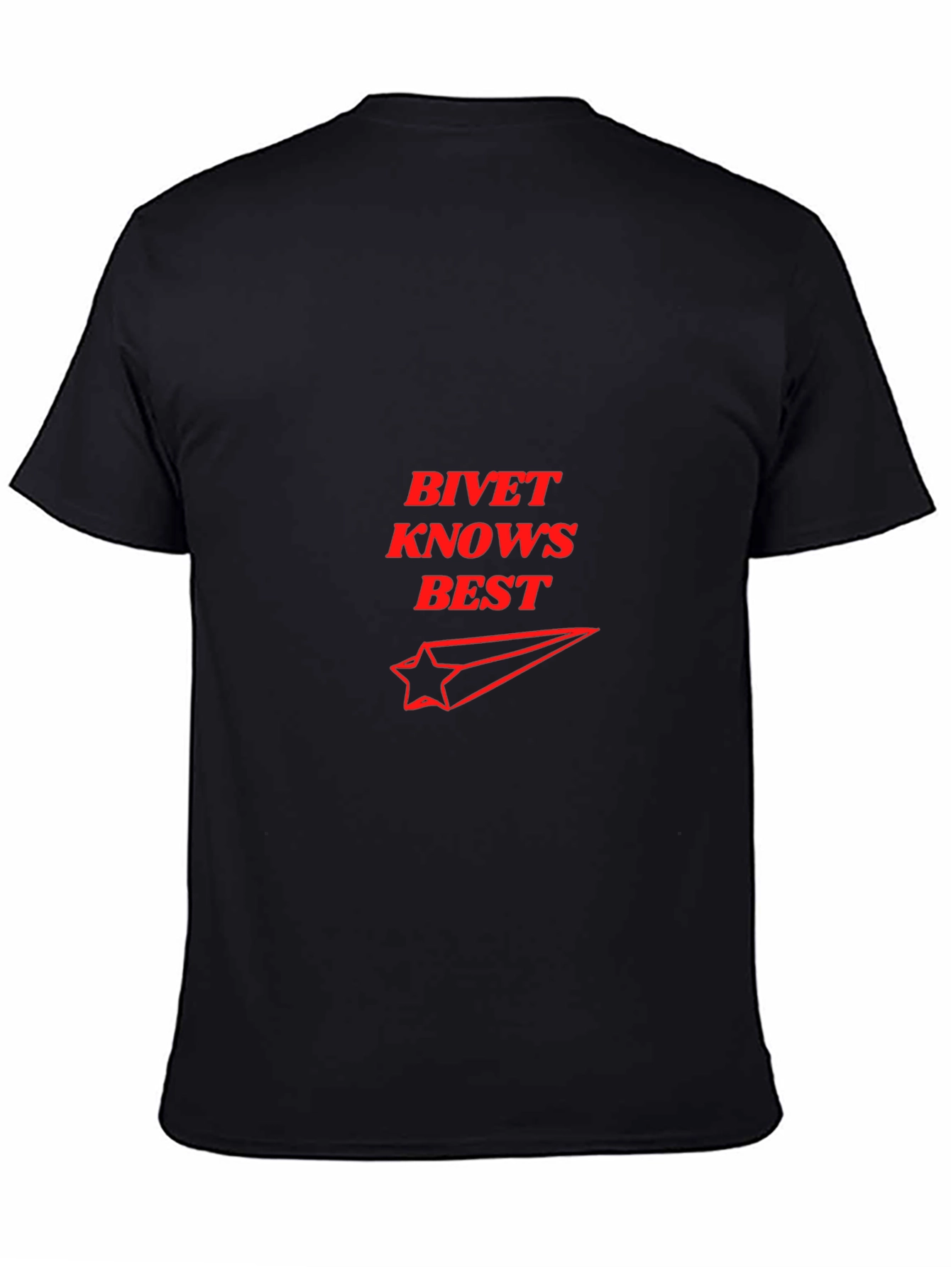 BIVET Knows Best Black Graphic T-Shirt