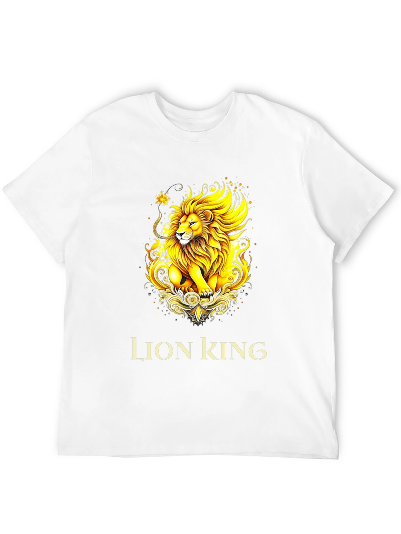 Lion King Graphic Tee - Black Cotton T-Shirt