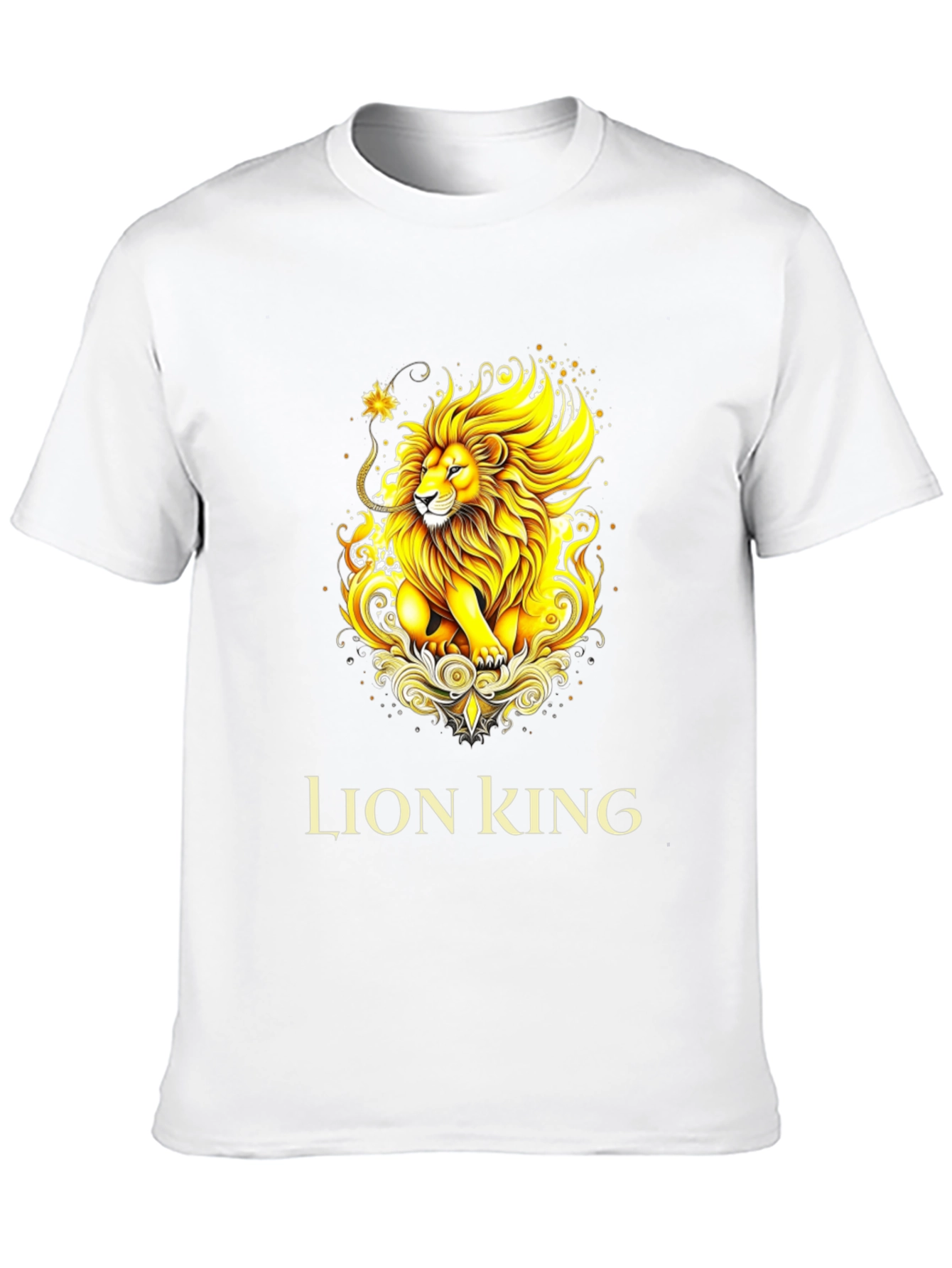 Lion King Graphic Tee - Black Cotton T-Shirt