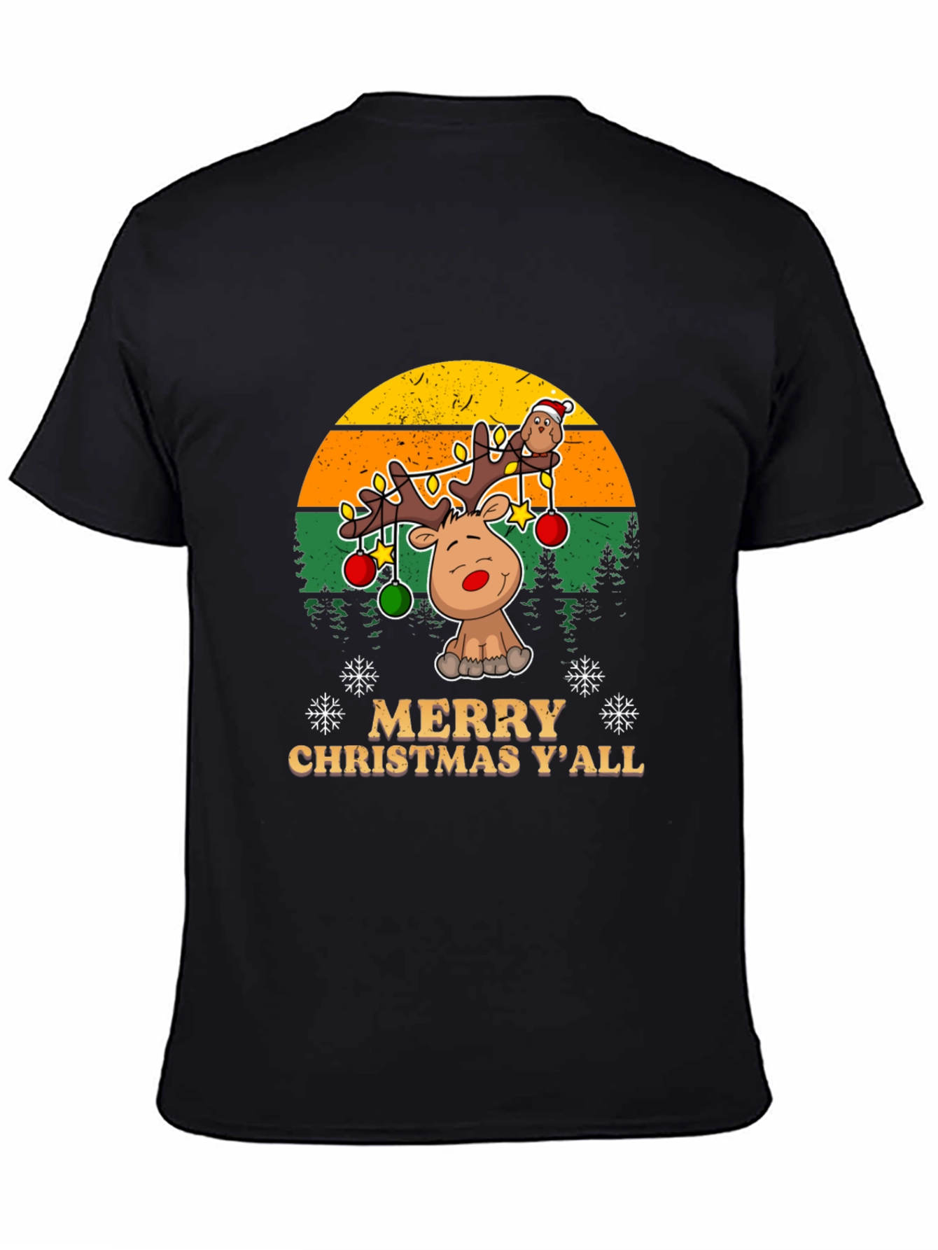 Merry Christmas Yall Reindeer T-Shirt