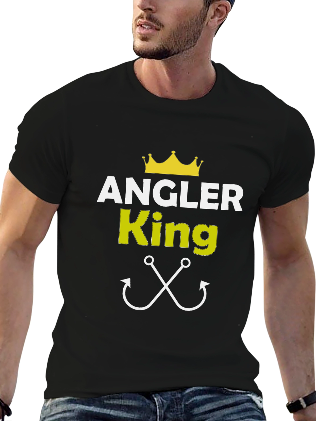 Angler King Black T-Shirt