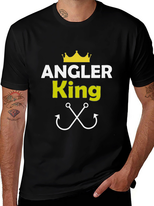 Angler King Black T-Shirt