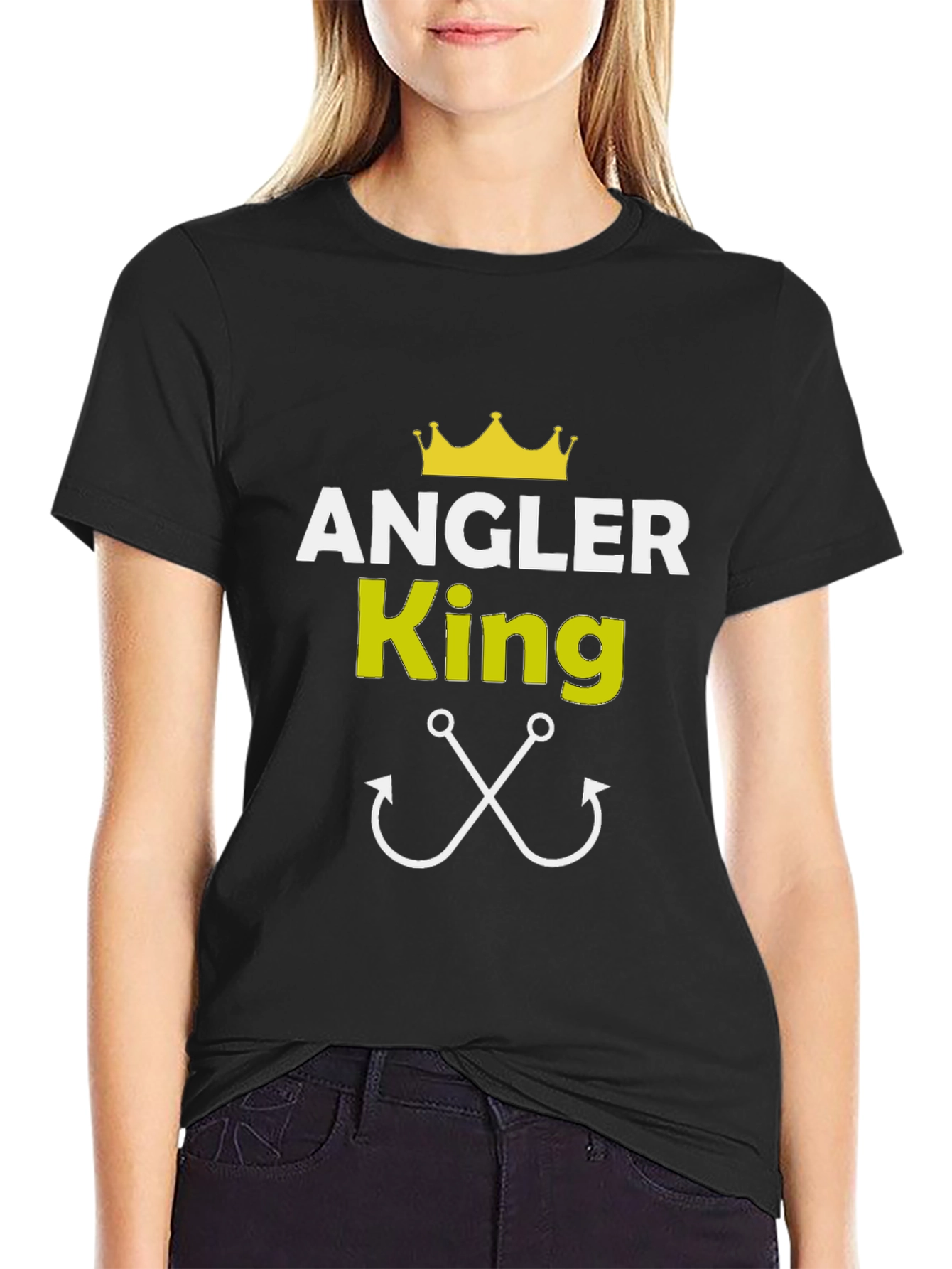 Angler King Black T-Shirt