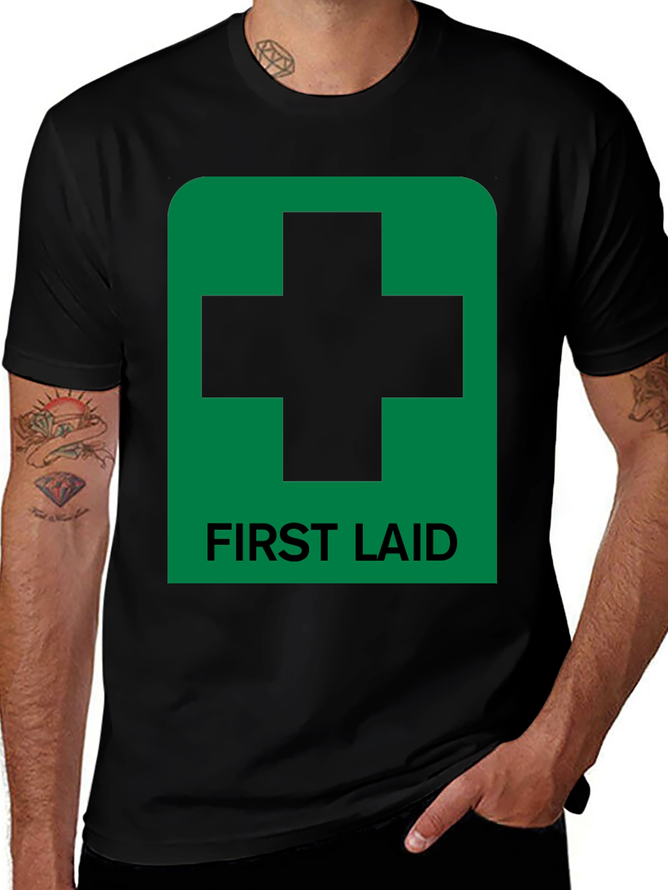 First Laid Funny Paramedic T-Shirt
