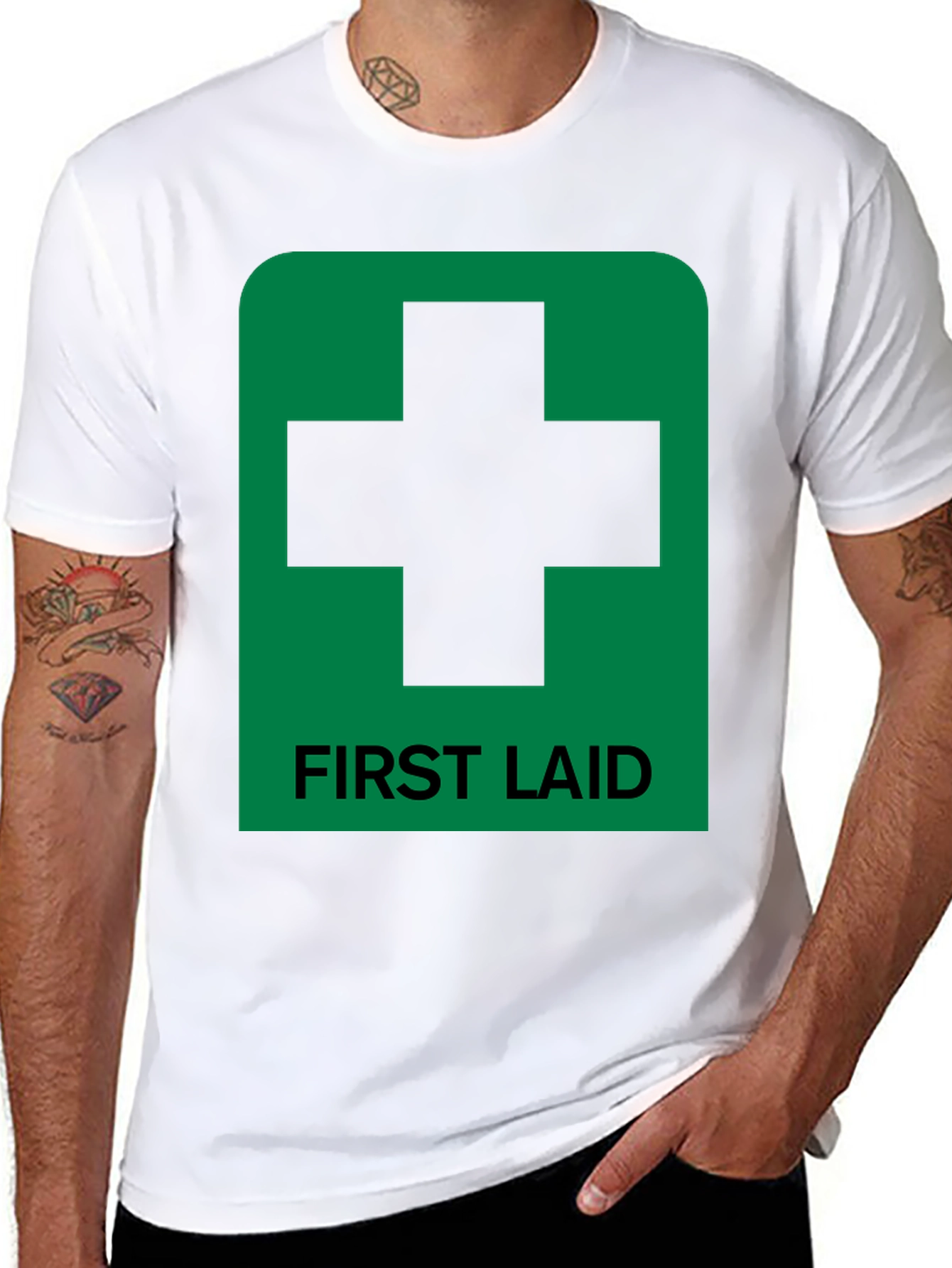 First Laid Funny Paramedic T-Shirt