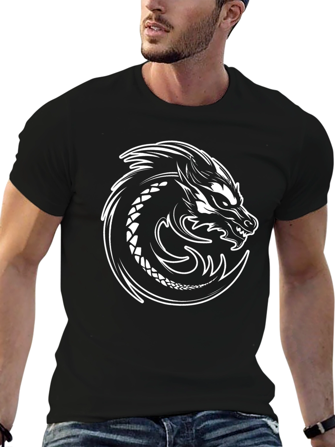 Black Dragon Graphic Tee - Unique Style