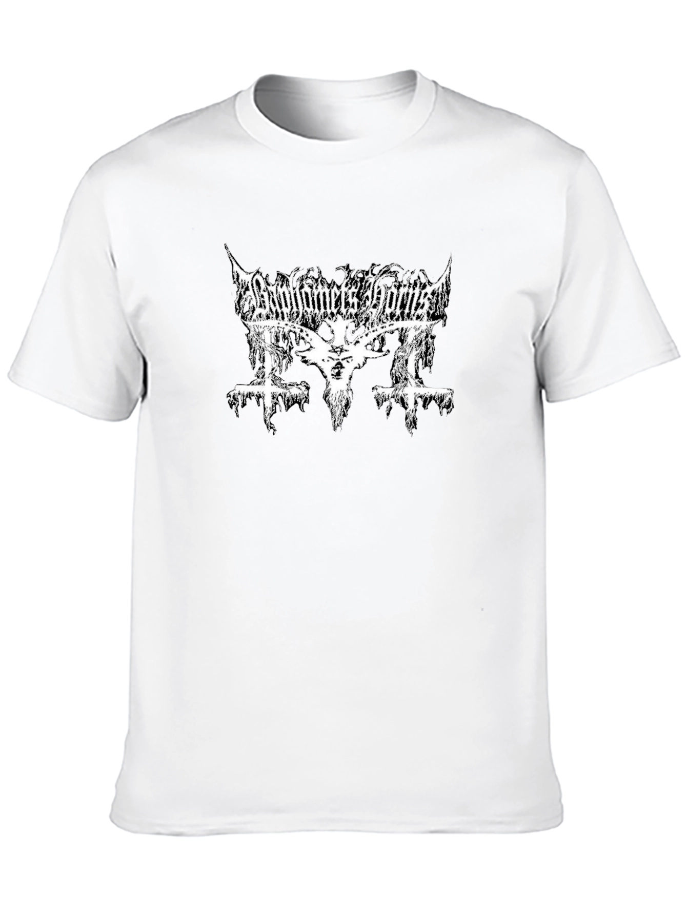 Baphomets Horns T-Shirt - Black Metal Graphic Tee