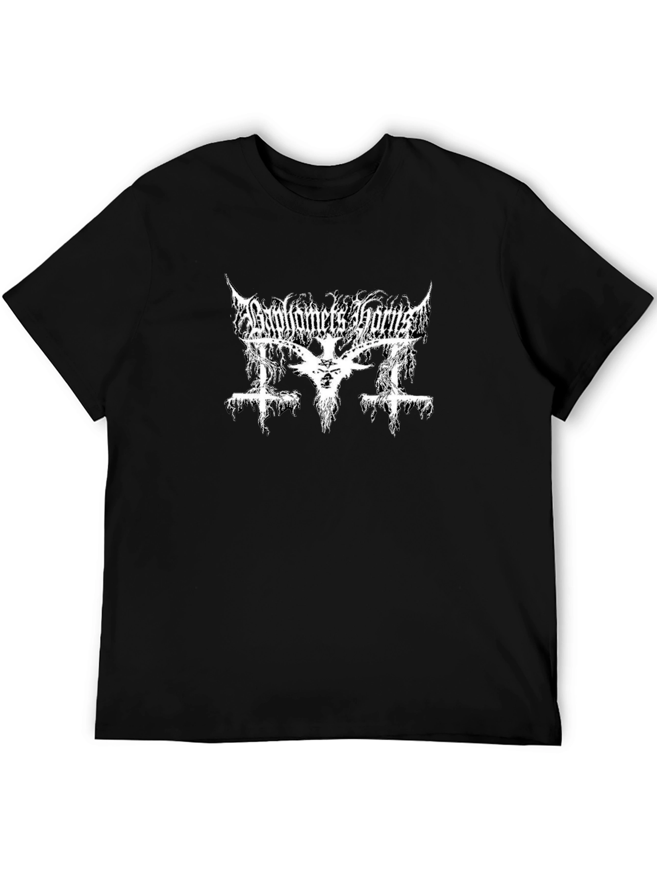 Baphomets Horns T-Shirt - Black Metal Graphic Tee