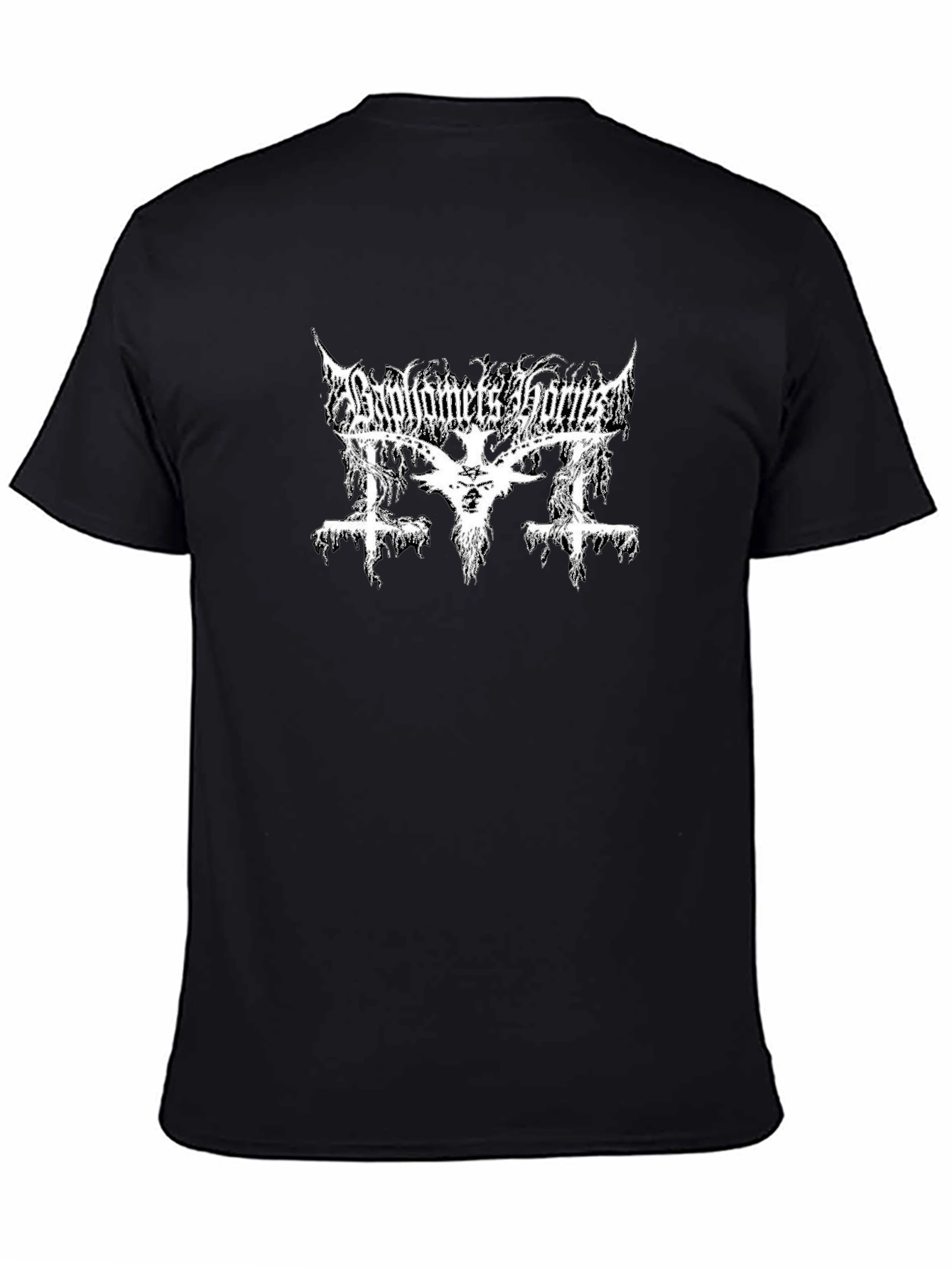 Baphomets Horns T-Shirt - Black Metal Graphic Tee