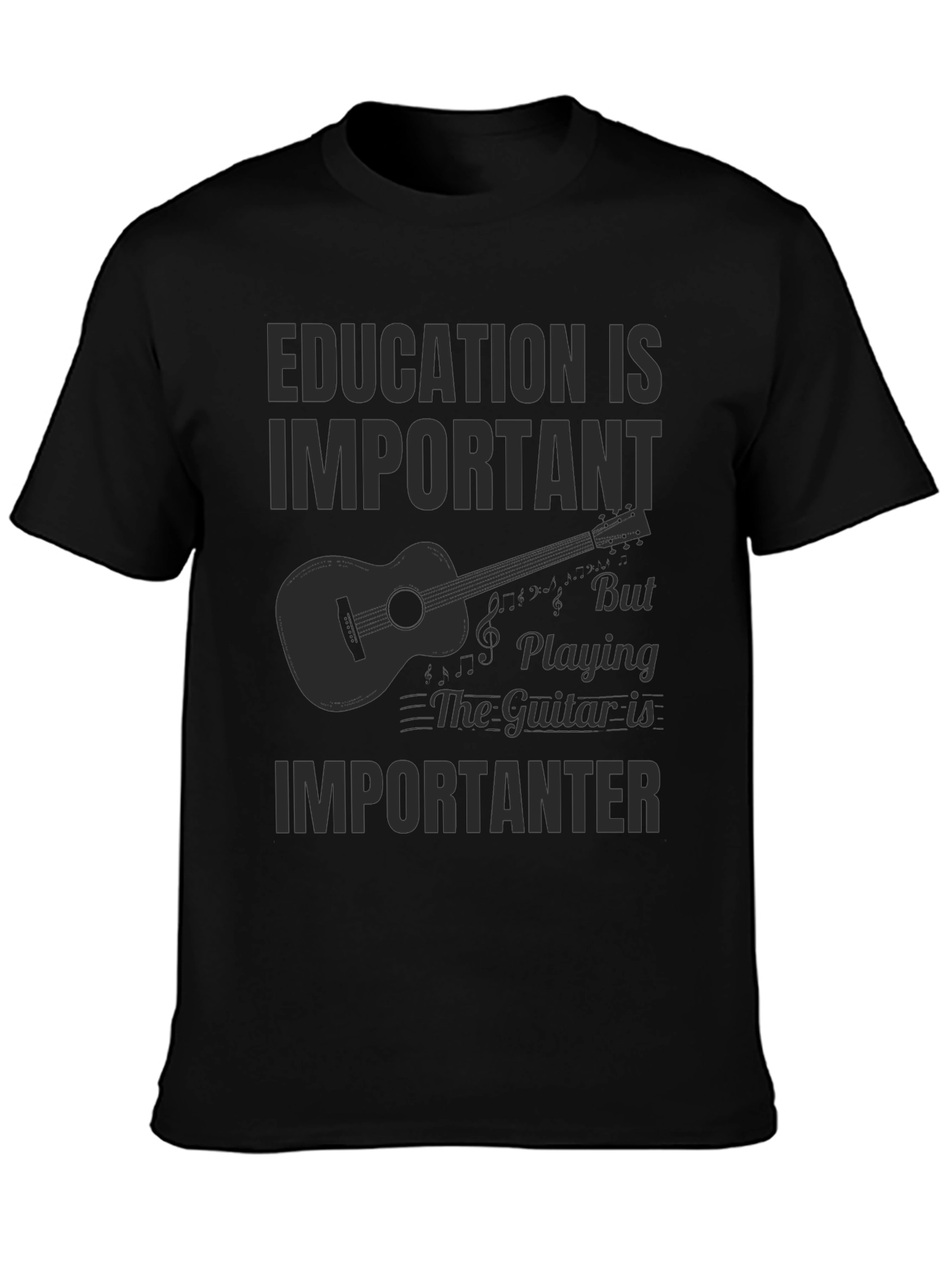 Education is Important Guitar T-Shirt