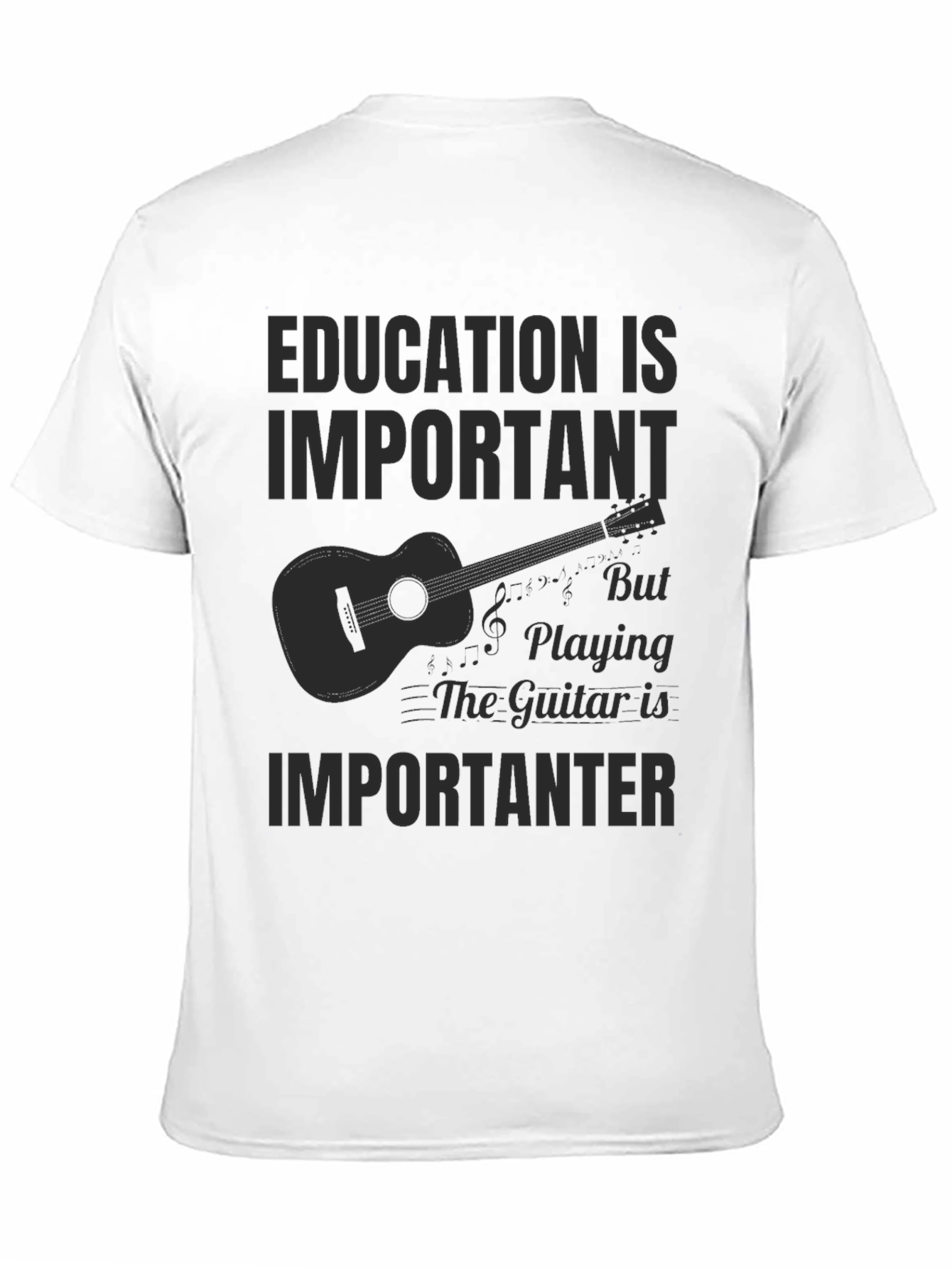 Education is Important Guitar T-Shirt