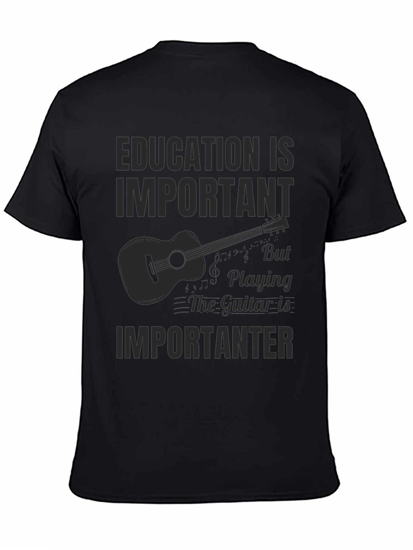 Education is Important Guitar T-Shirt
