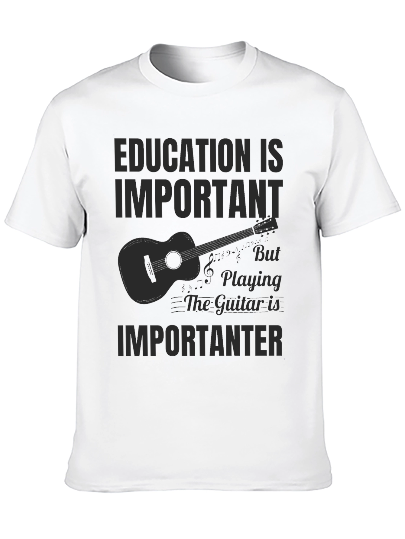 Education is Important Guitar T-Shirt