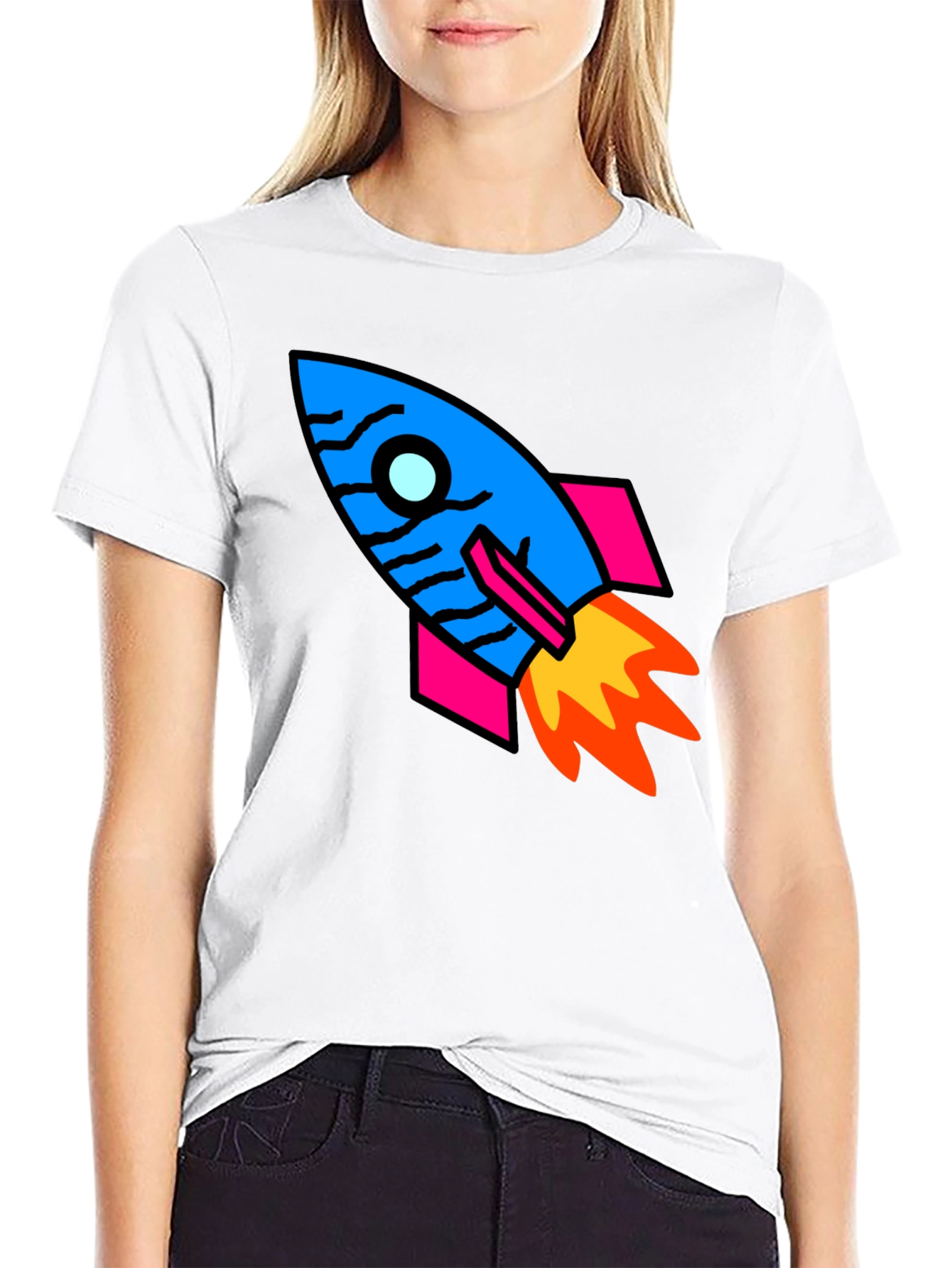 Rocket T-Shirt - Graphic Print Tee