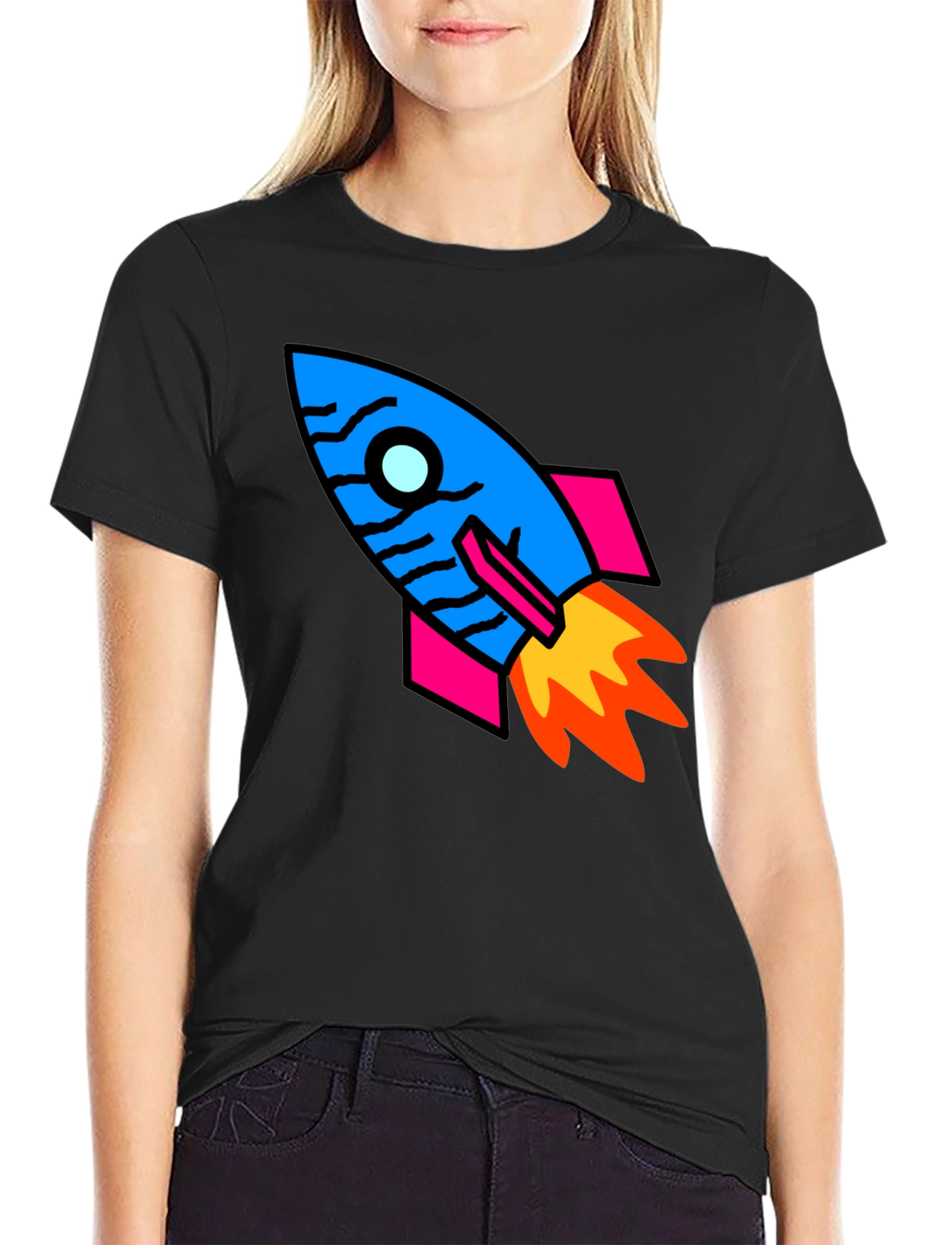 Rocket T-Shirt - Graphic Print Tee