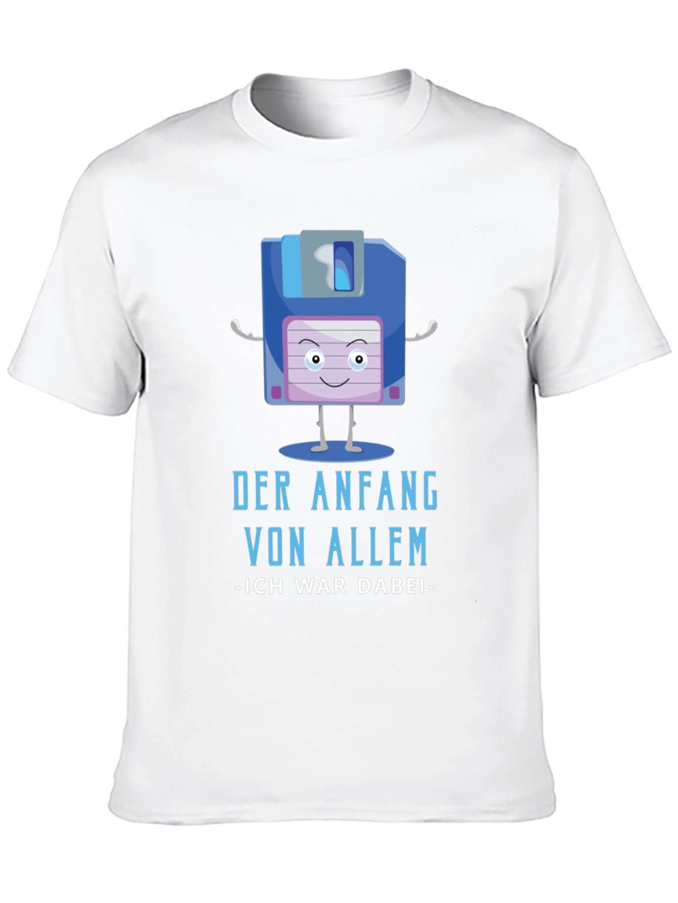 Retro Floppy Disk T-Shirt - The Beginning of Everything