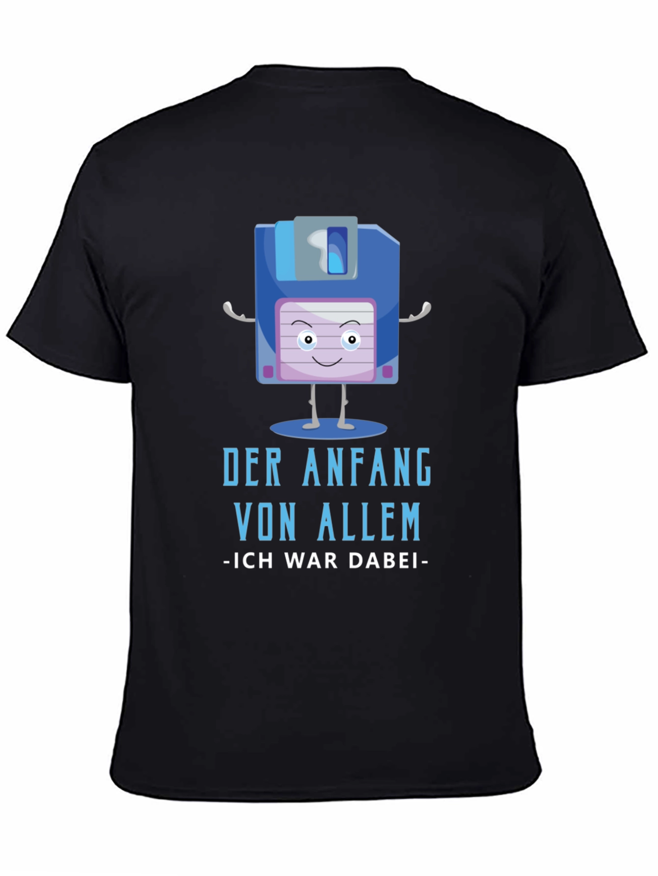 Retro Floppy Disk T-Shirt - The Beginning of Everything