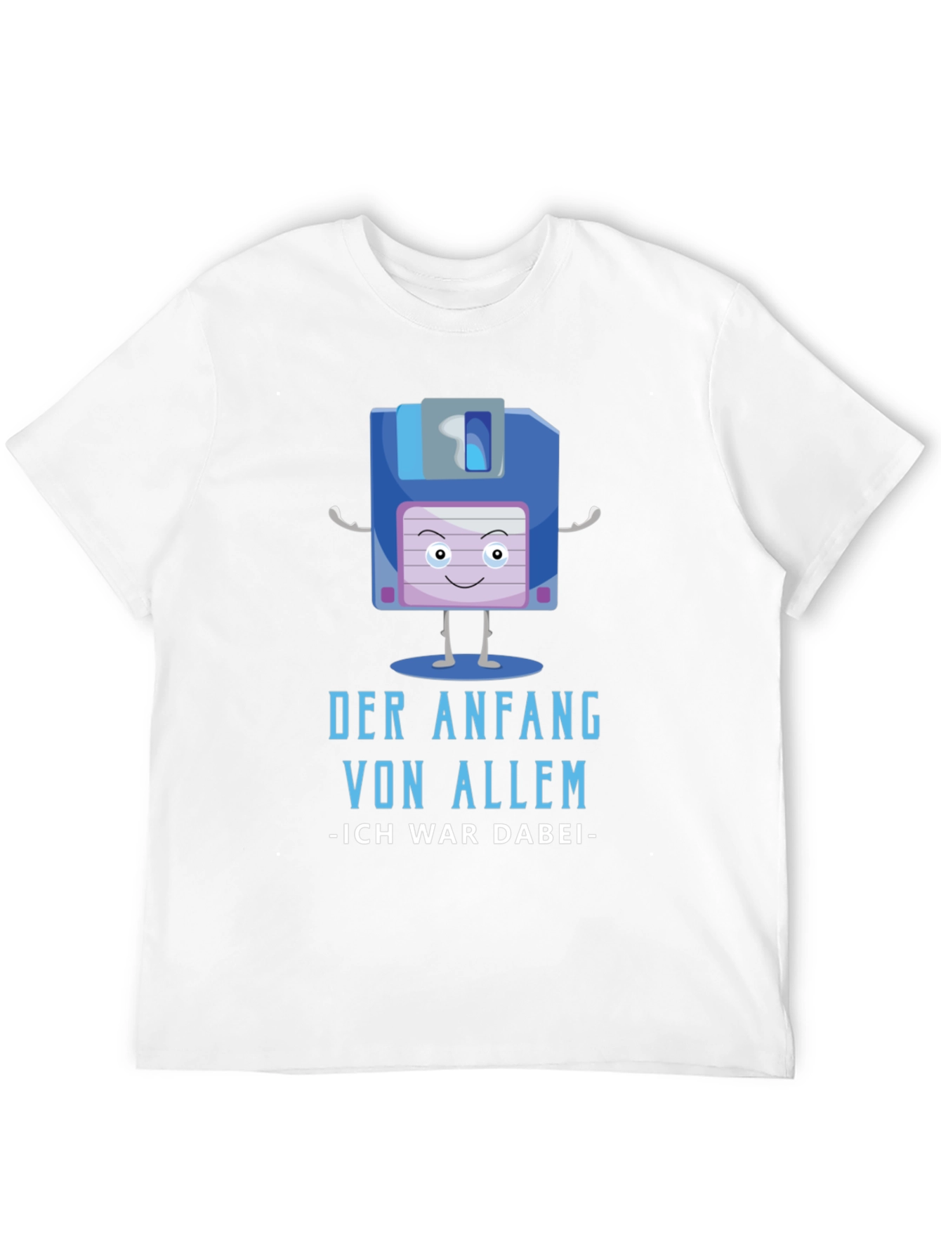 Retro Floppy Disk T-Shirt - The Beginning of Everything