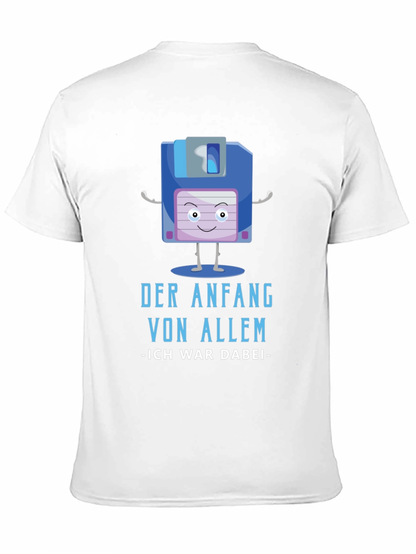 Retro Floppy Disk T-Shirt - The Beginning of Everything