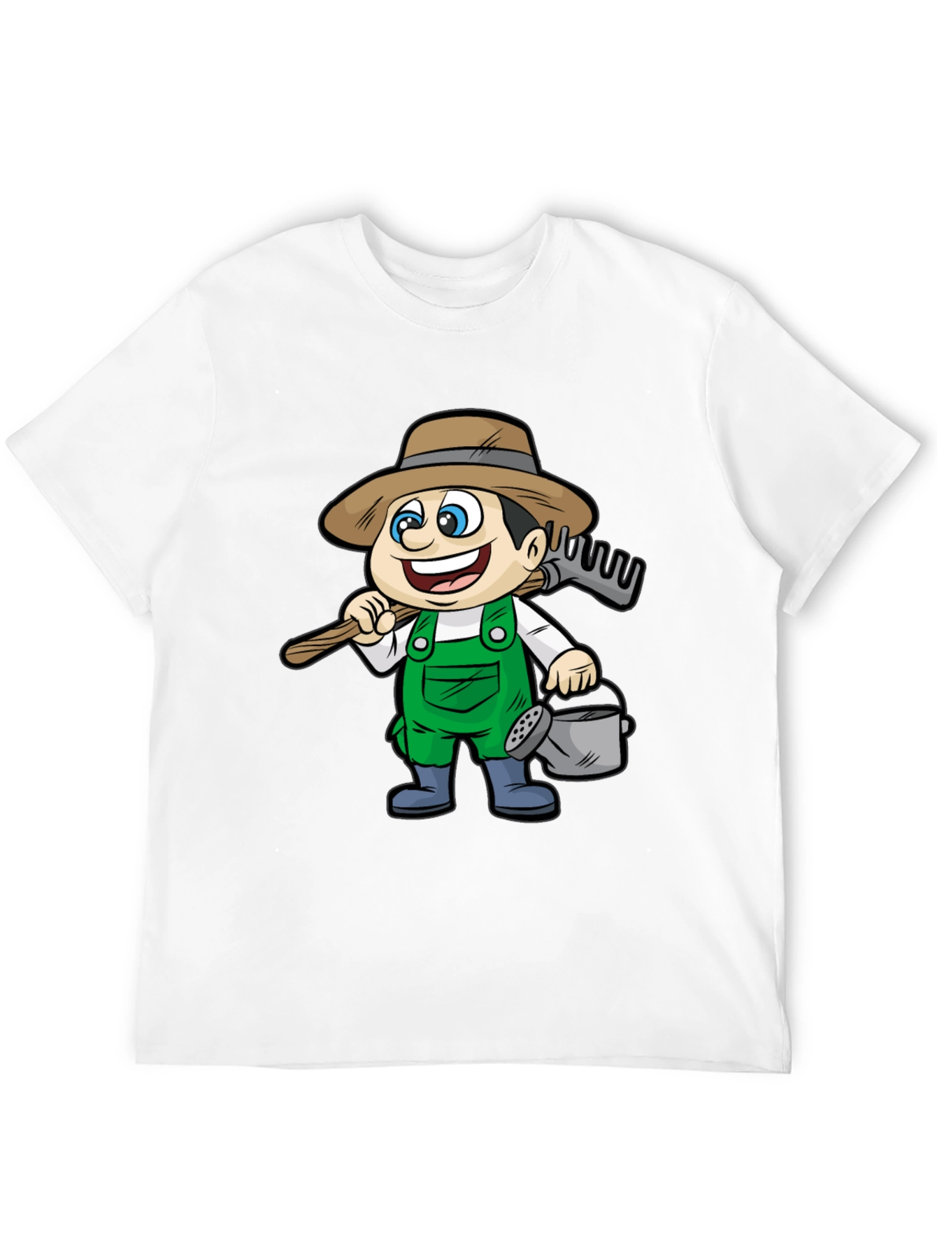 Cartoon Farmer T-Shirt - Fun Graphic Tee