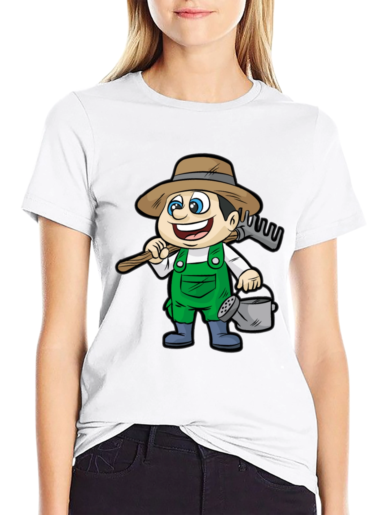Cartoon Farmer T-Shirt - Fun Graphic Tee