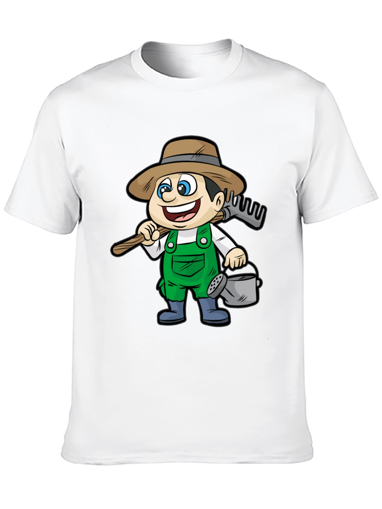 Cartoon Farmer T-Shirt - Fun Graphic Tee