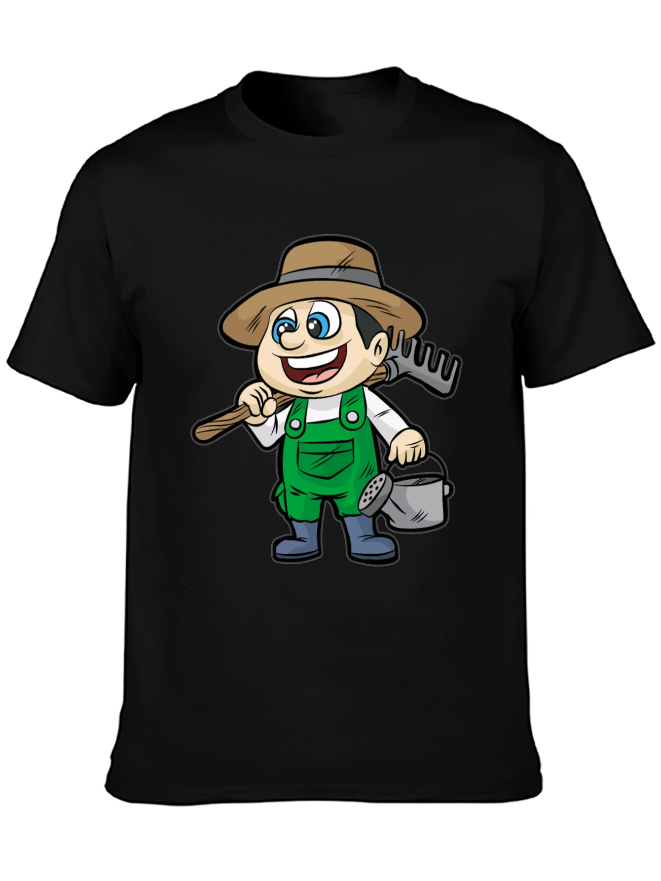 Cartoon Farmer T-Shirt - Fun Graphic Tee