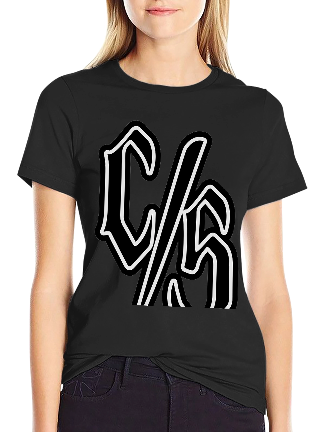 C/S Graphic Tee - Black Cotton T-Shirt