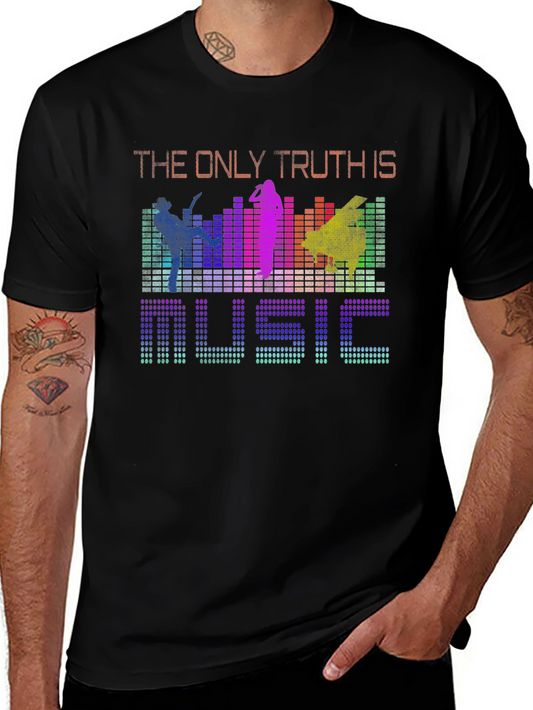 Music is the Only Truth Graphic Tee - Colorful