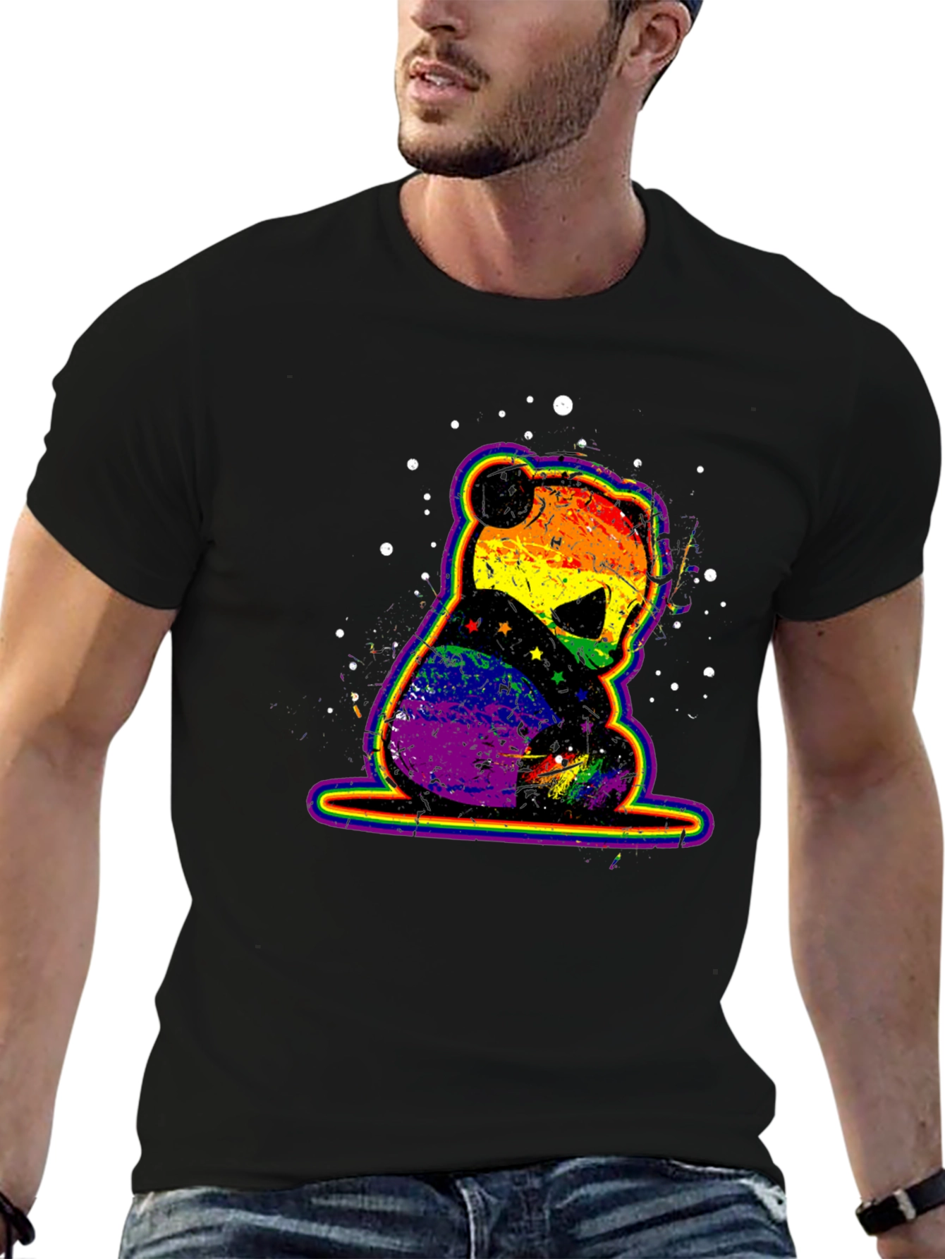Rainbow Pride Panda Graphic Tee