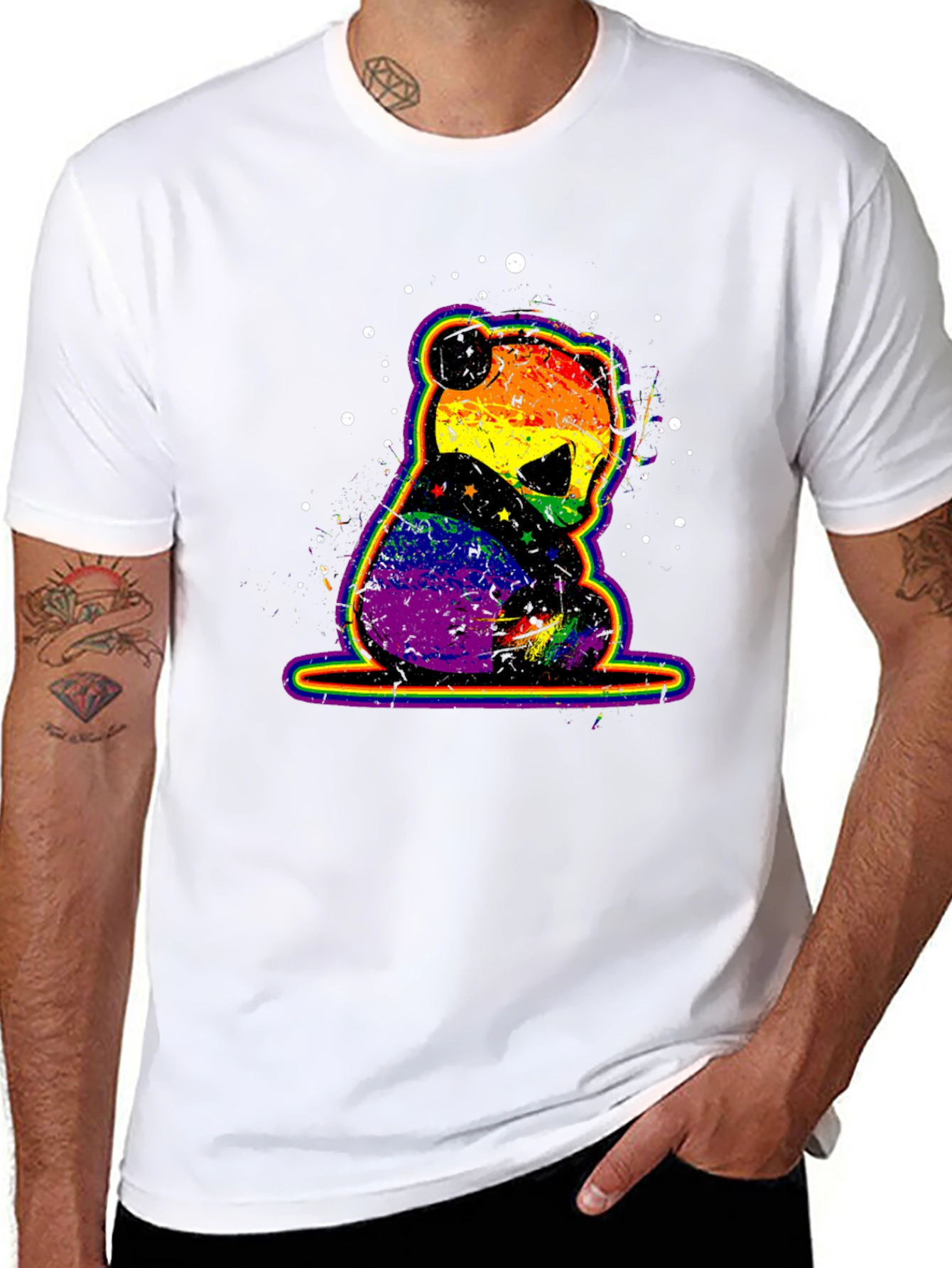 Rainbow Pride Panda Graphic Tee