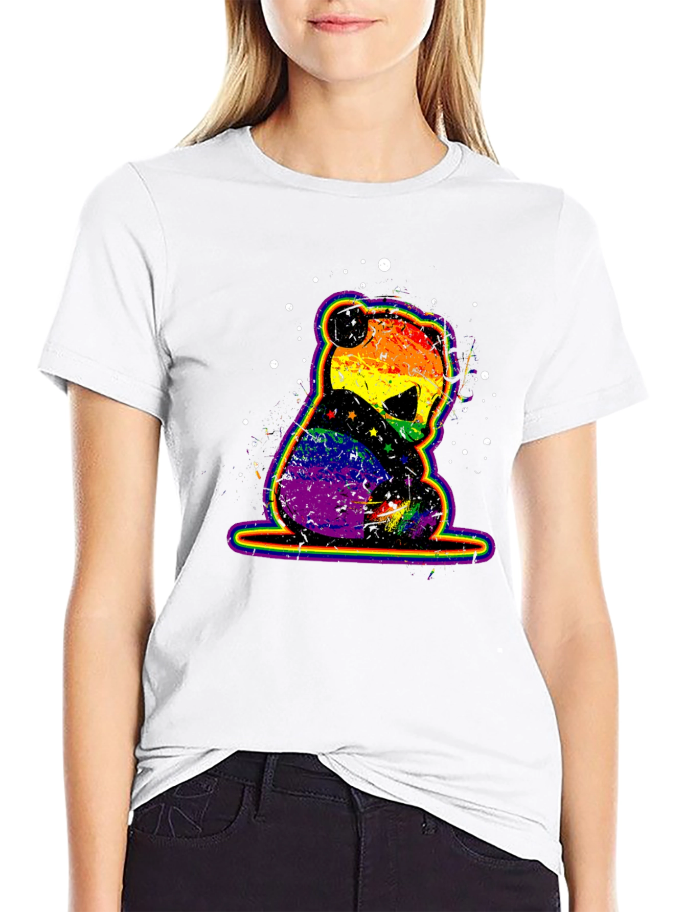 Rainbow Pride Panda Graphic Tee
