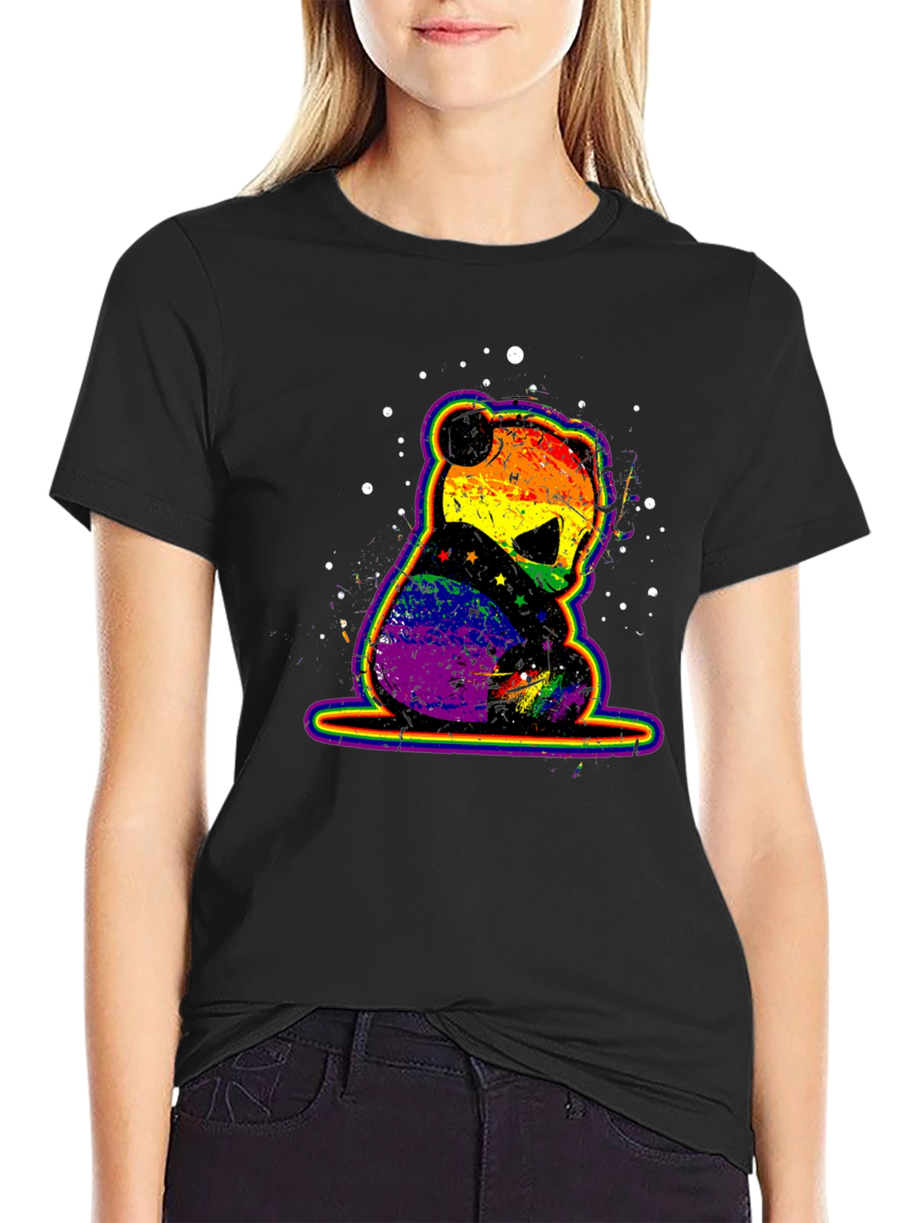 Rainbow Pride Panda Graphic Tee