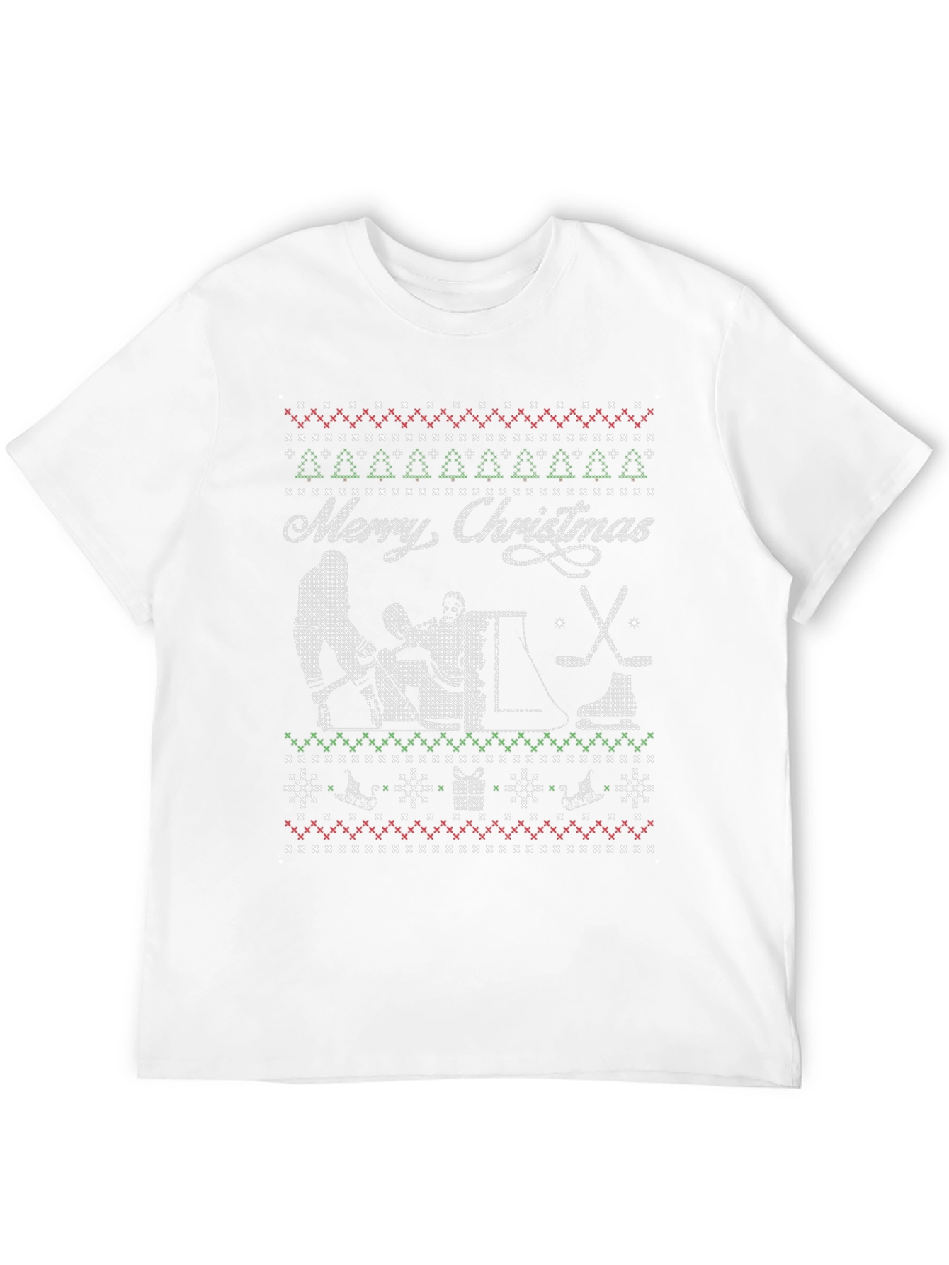 Ugly Christmas Hockey T-Shirt