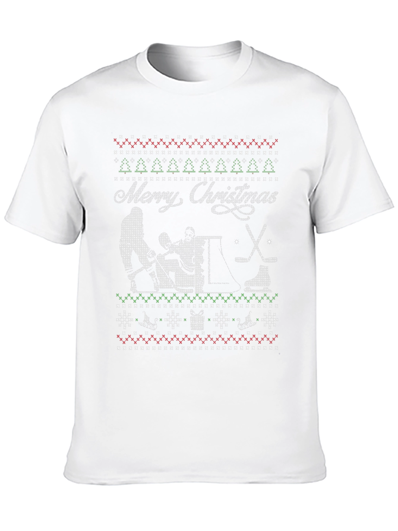 Ugly Christmas Hockey T-Shirt