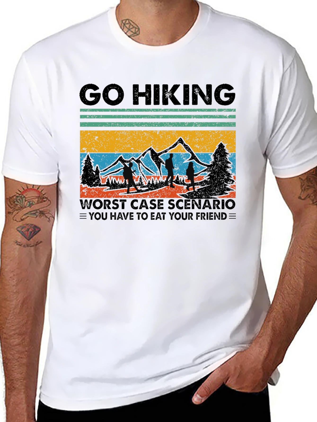 Go Hiking Worst Case Eat Your Friend T-Shirt