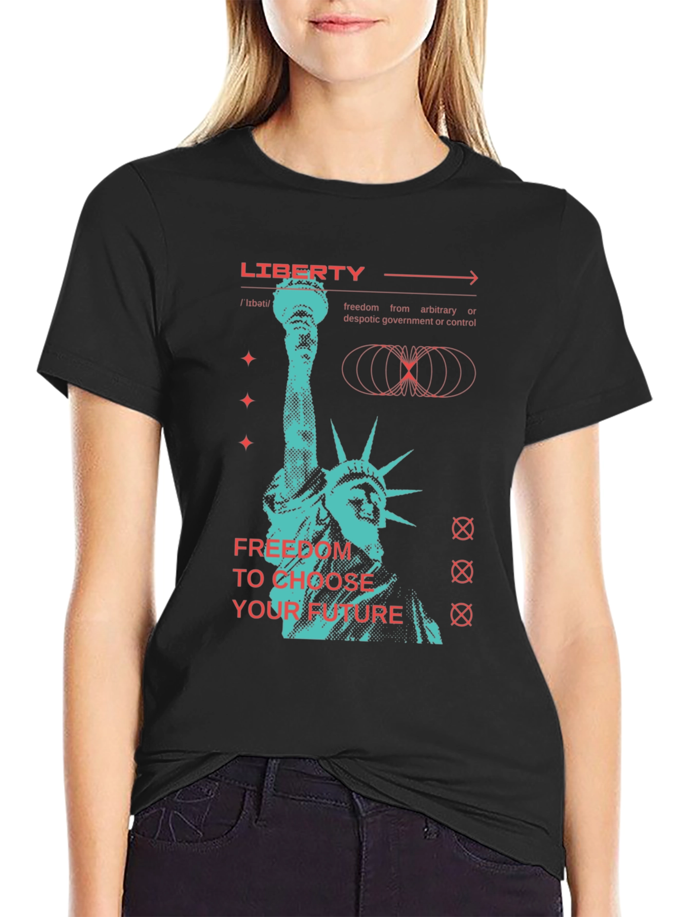 Liberty Graphic T-Shirt - Choose Your Future
