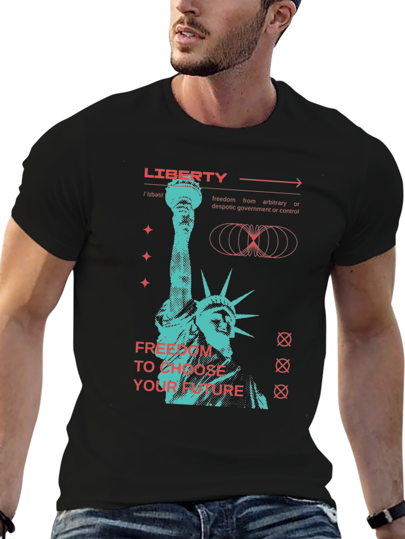 Liberty Graphic T-Shirt - Choose Your Future